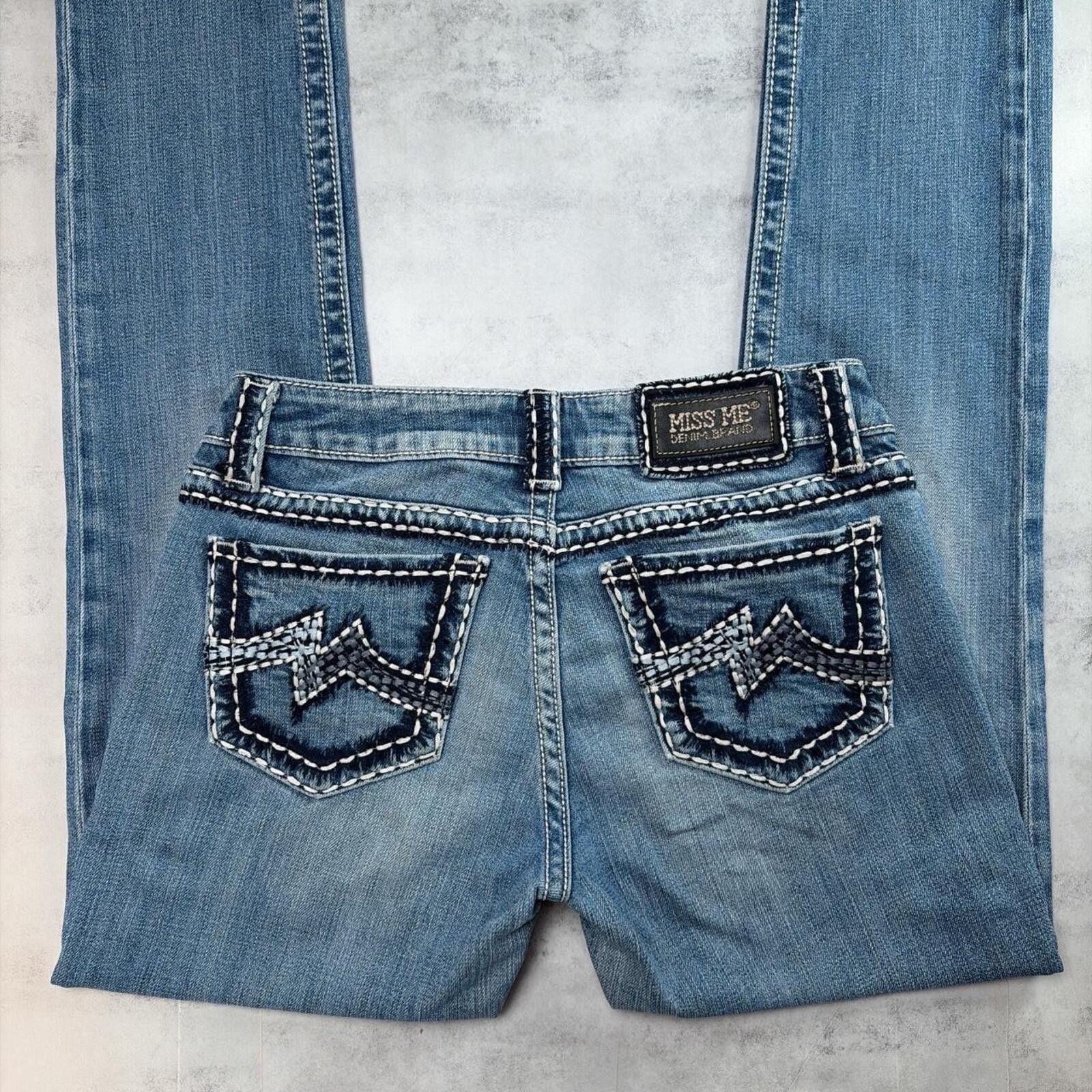 Other Y2K Light Wash Miss Me Grunge Skinny Denim Jeans Size 30" / US 8 / IT 44 - 3 Thumbnail