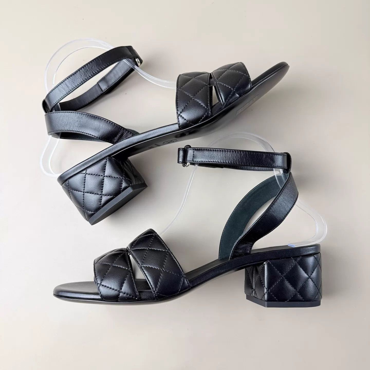 Chanel CHANEL 25SS Quilted Double C Strappy Sandals 39 New Size US 8.5 / IT 38.5 - 5 Thumbnail