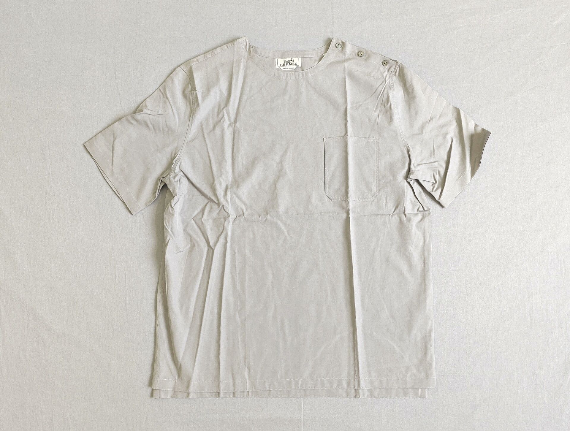 Hermes Hermes Men's Short Sleeve Cotton T-Shirt Size US XL / EU 56 / 4 - 1 Thumbnail