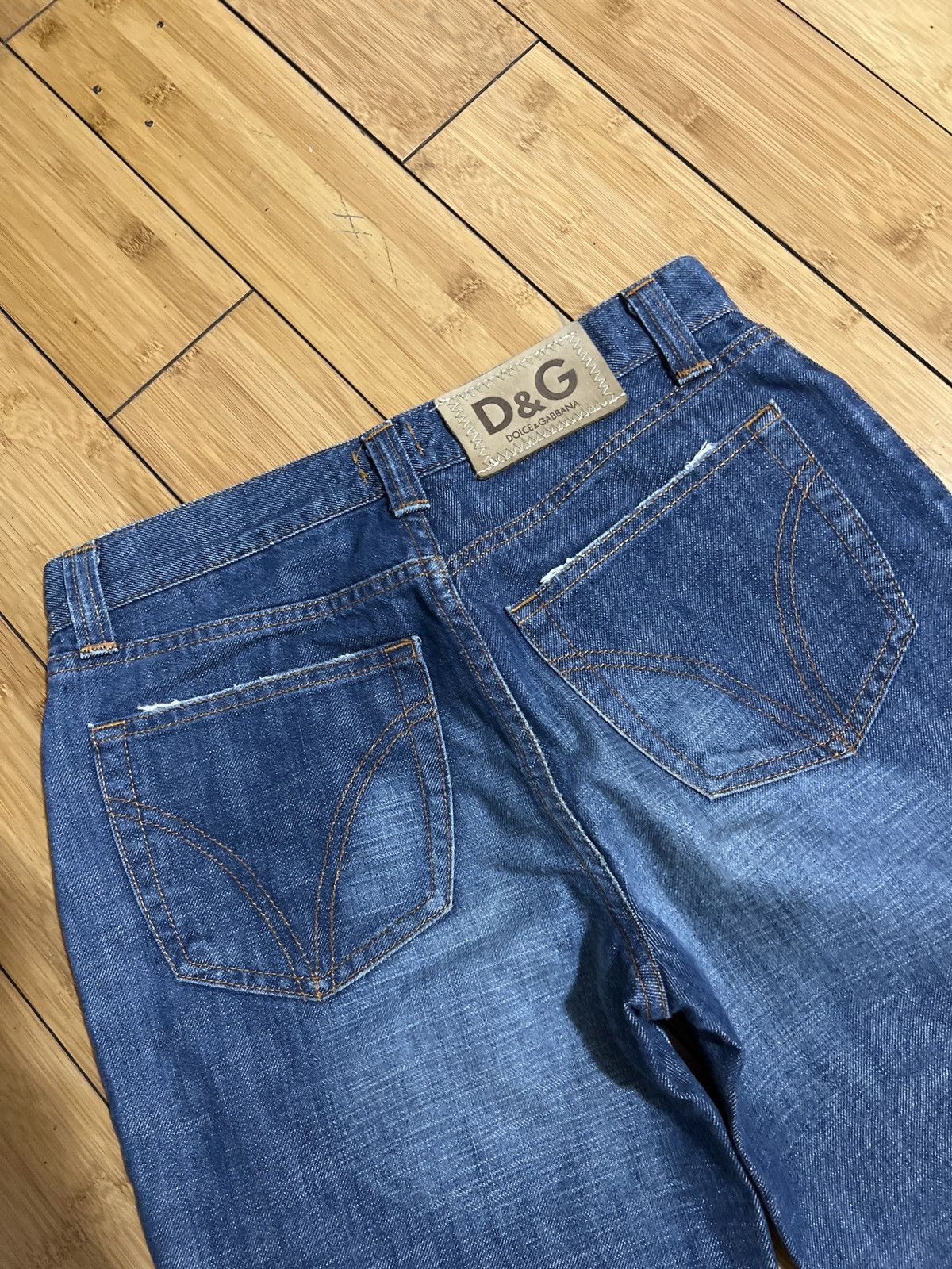 Dolce & Gabbana × Vintage Vintage Dolce & Gabbana Blue Flare Denim Size 26" / US 2 / IT 38 - 5 Thumbnail