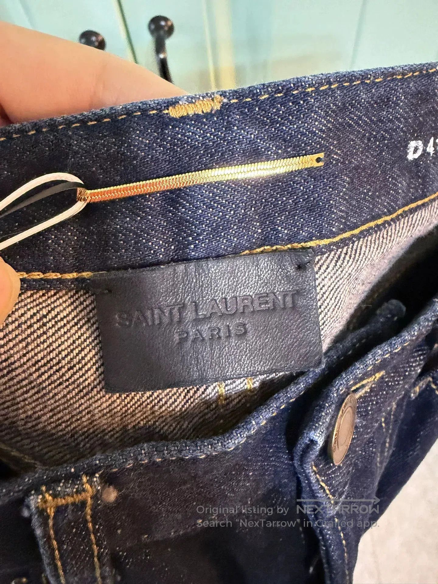 Saint Laurent Paris Saint Laurent Men's Straight Jeans. Size US 32 / EU 48 - 3 Thumbnail