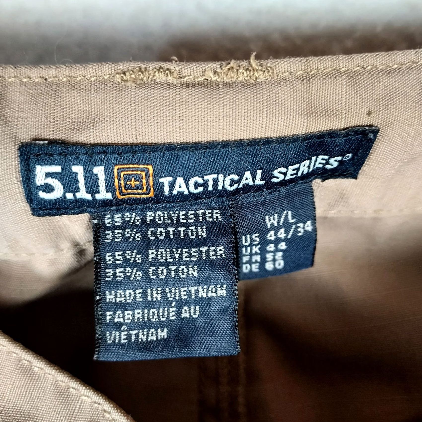 Vintage 5.11 Tactical Pants 44x34 Men’s Khaki Tan Cargo Military Workwear Canvas Cotton Pocket Straight Flat Front Regular Fit Size US 44 / EU 60 - 7 Thumbnail