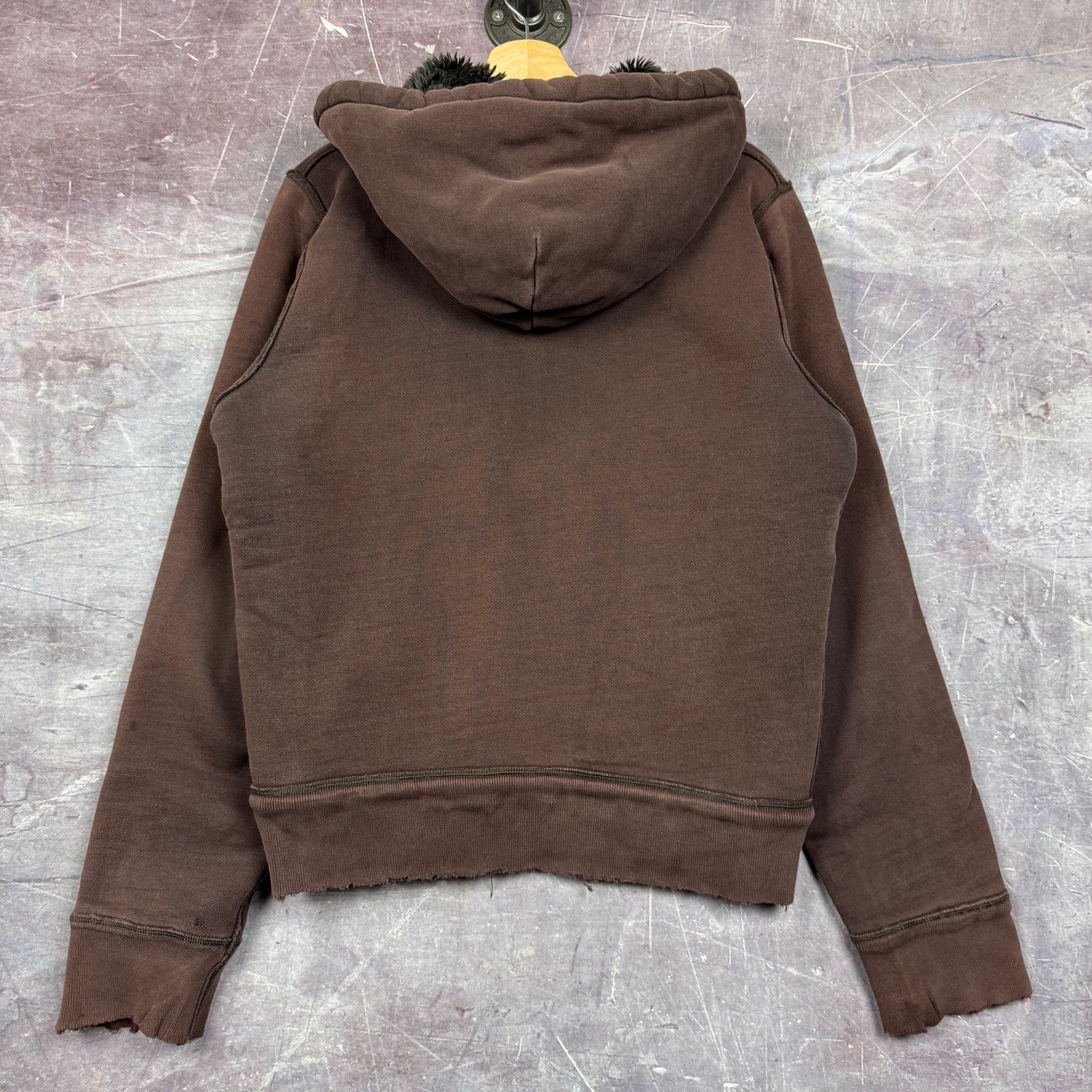 Abercrombie & Fitch 00s Abercrombie Fitch Faux Fur Lined Zip Up Hoodie 2640 Size US L / EU 52-54 / 3 - 2 Thumbnail