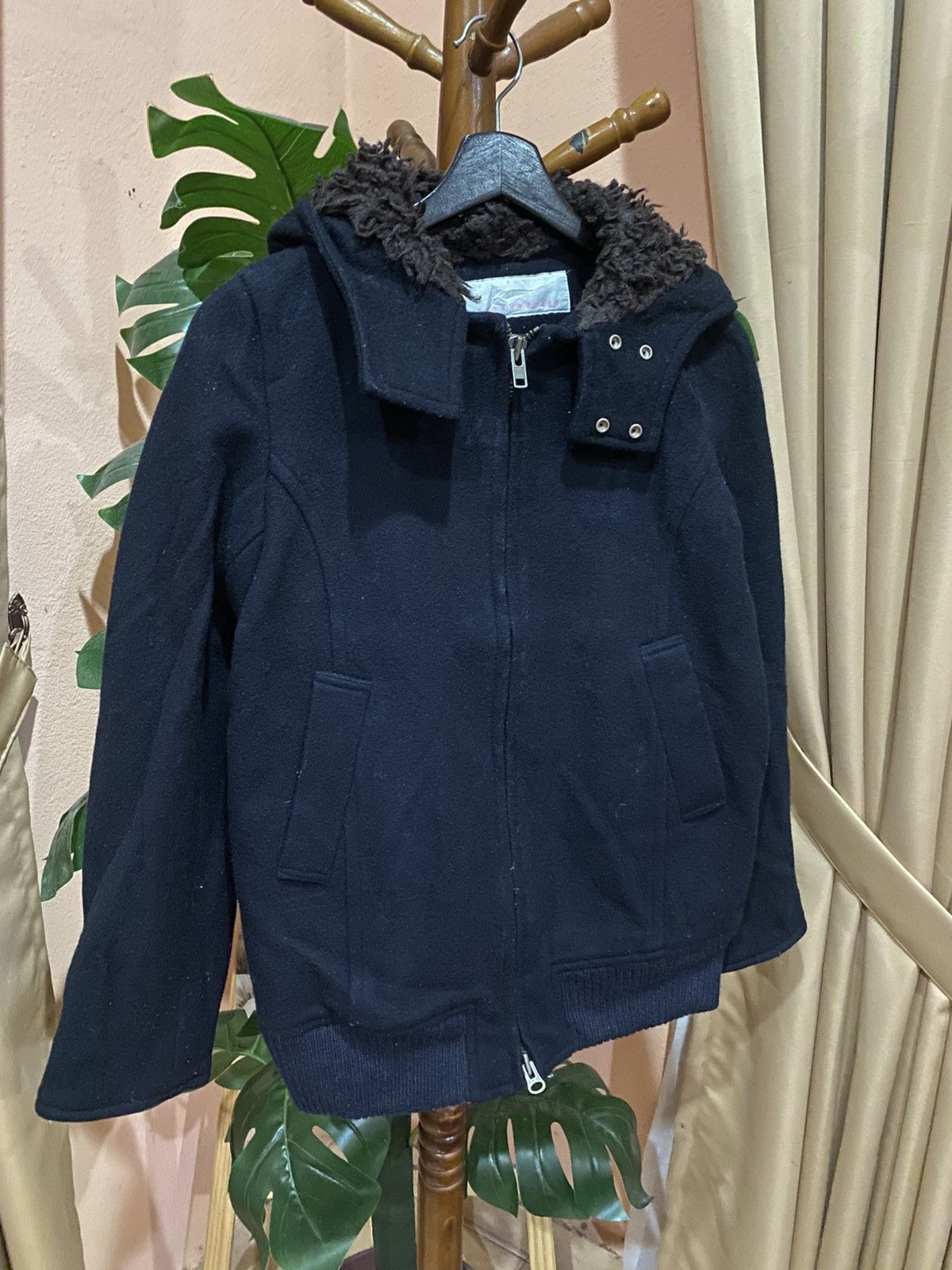 Issey Miyake Sunaokuwahara Japanese Avant-Garde Black Wool Hooded Jacket Size US S / EU 44-46 / 1 - 3 Thumbnail