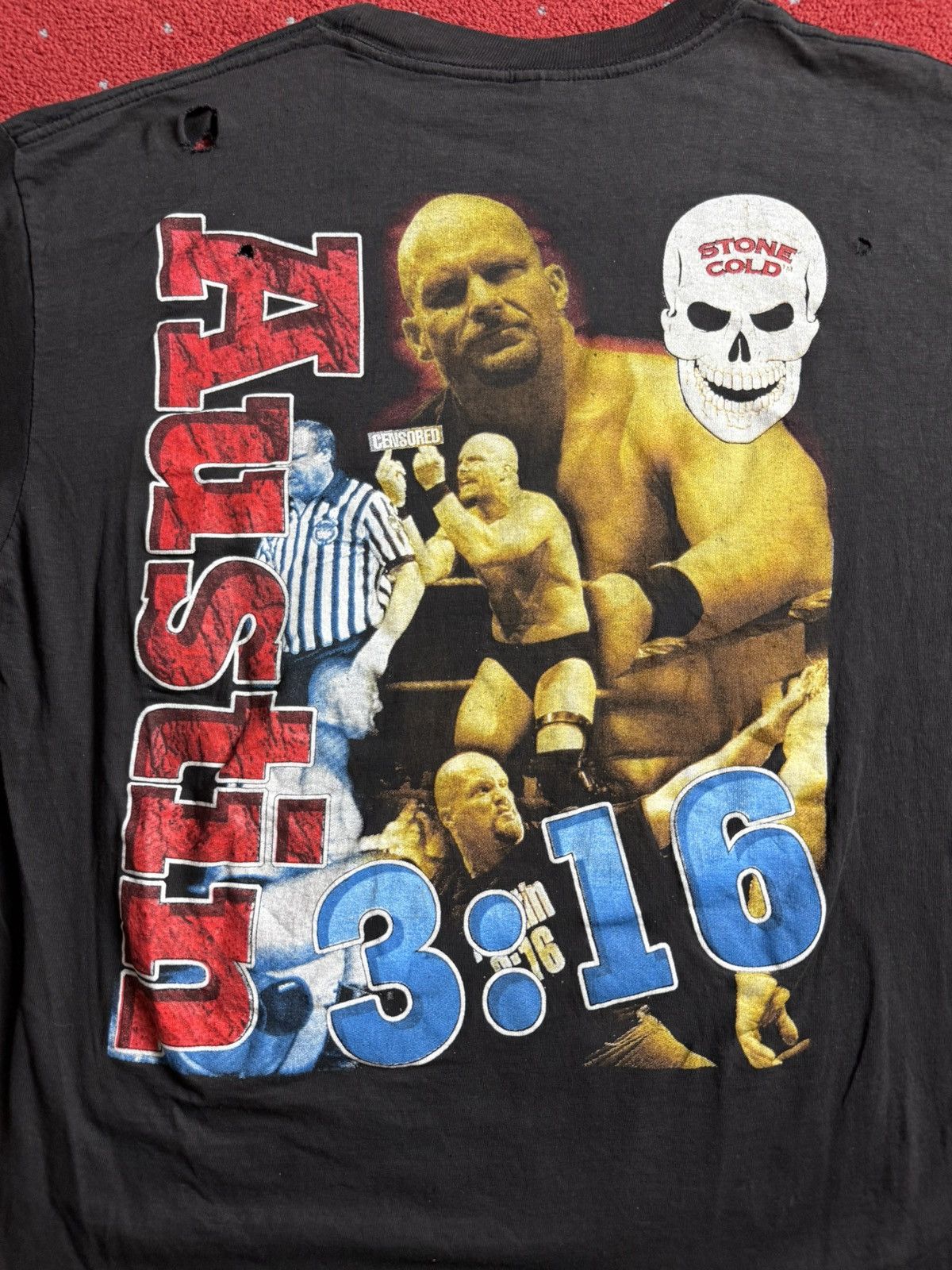 Vintage Stone Cold Steve Austin 3:16 Rap Tee Size US XL / EU 56 / 4 - 4 Thumbnail