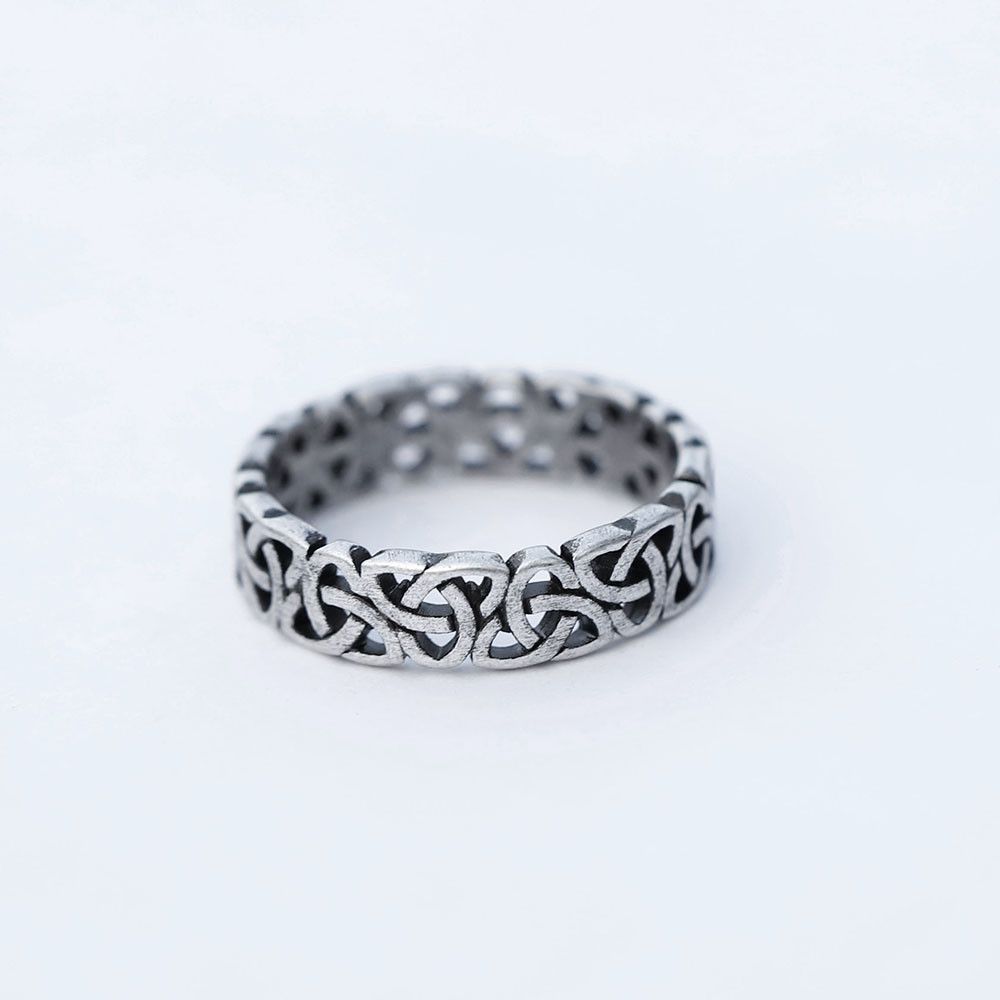 Jewelry SIZE 10 316L Stainless Steel Viking Celtic Knot Ring Size ONE SIZE - 1 Thumbnail