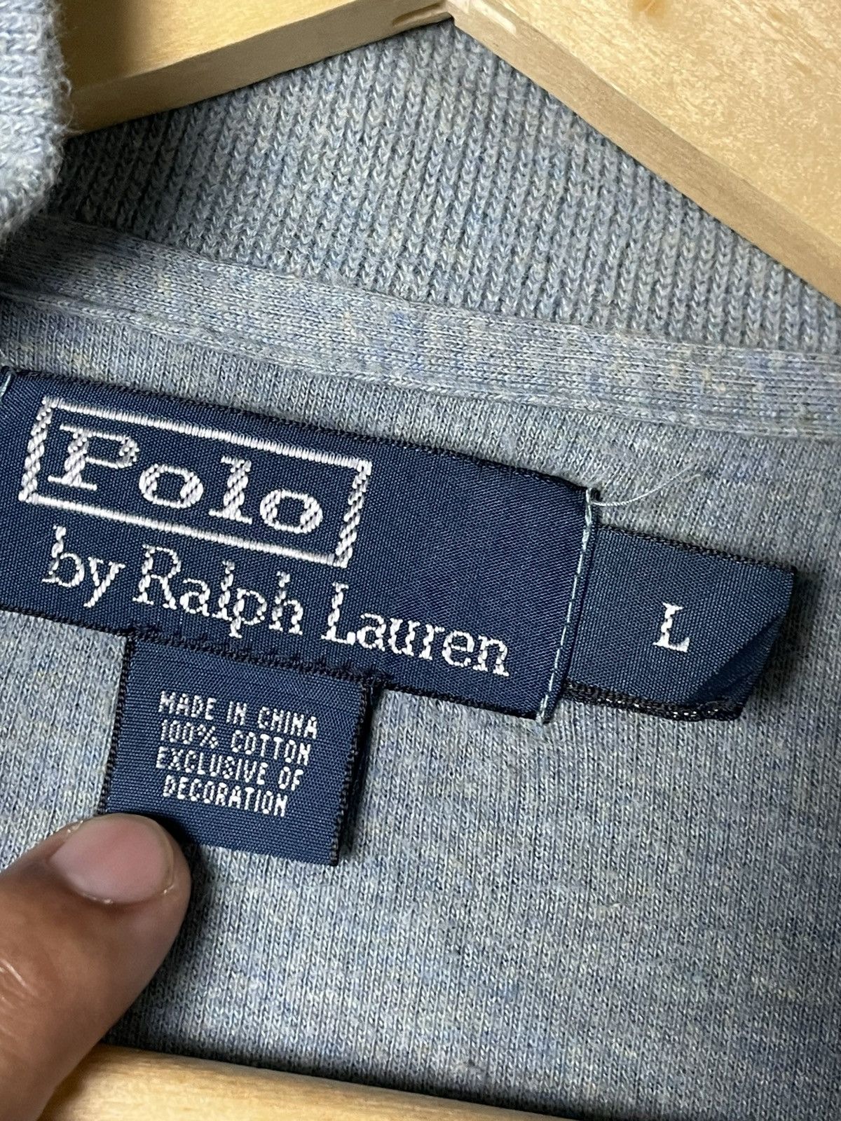 Designer × Polo Ralph Lauren × Vintage POLO By RALPH LAUREN Half-zip Knit Pullover (85) Size US L / EU 52-54 / 3 - 7 Thumbnail