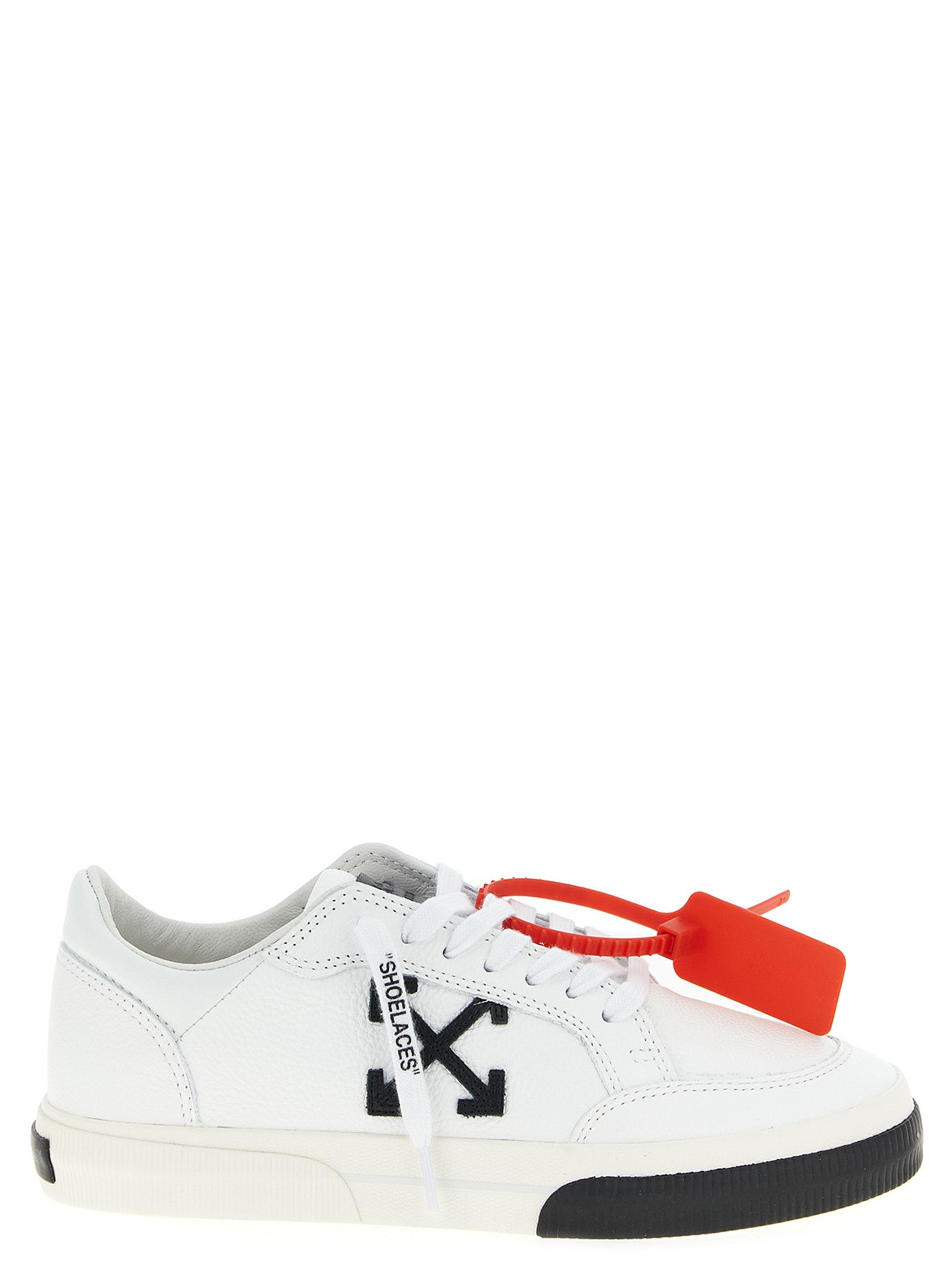 Off-White 'New Low Vulcanized Leather' Sneakers Size US 12 / EU 45 - 1 Thumbnail