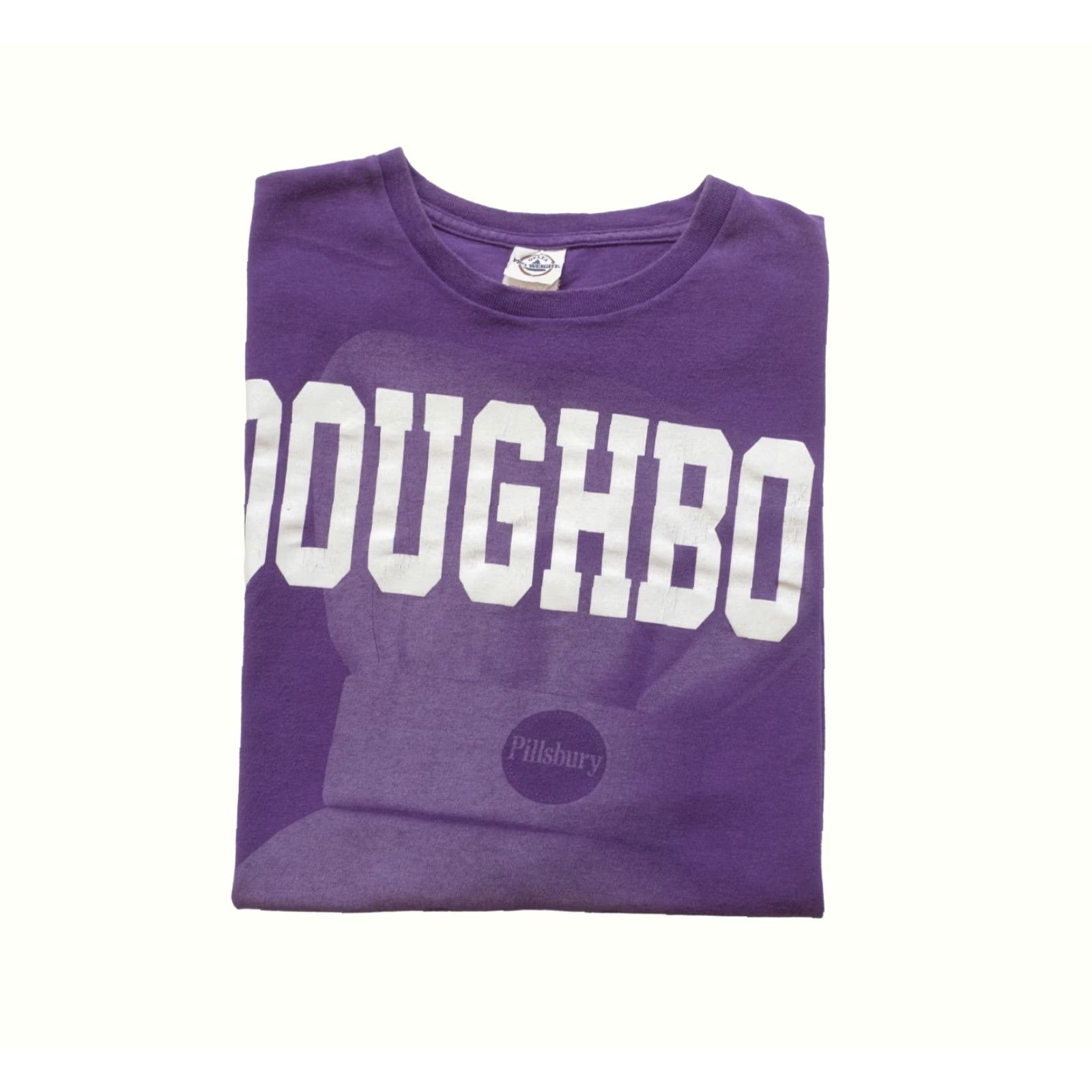 Delta VINTAGE Pillsbury DOUGHBOY Delta Pro Weight Purple T Shirt Men 3XL 2011 Y2K VTG Graphic Print Crew Neck Short Sleeve Size US XXL / EU 58 / 5 - 2 Thumbnail
