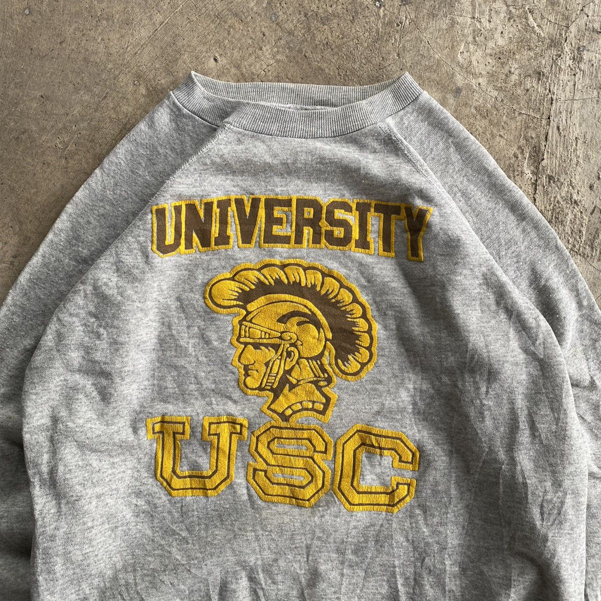 Hanes 1970 University of Southern California Vintage Sweatshirt Size US L / EU 52-54 / 3 - 2 Thumbnail