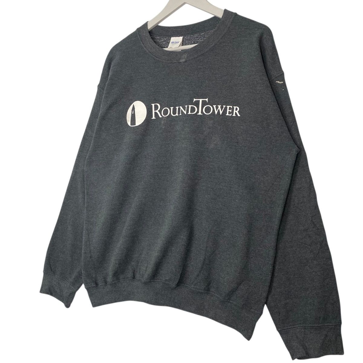 Vintage Vintage Round Tower Sweatshirt Crewneck Dark Grey Size US M / EU 48-50 / 2 - 2 Thumbnail