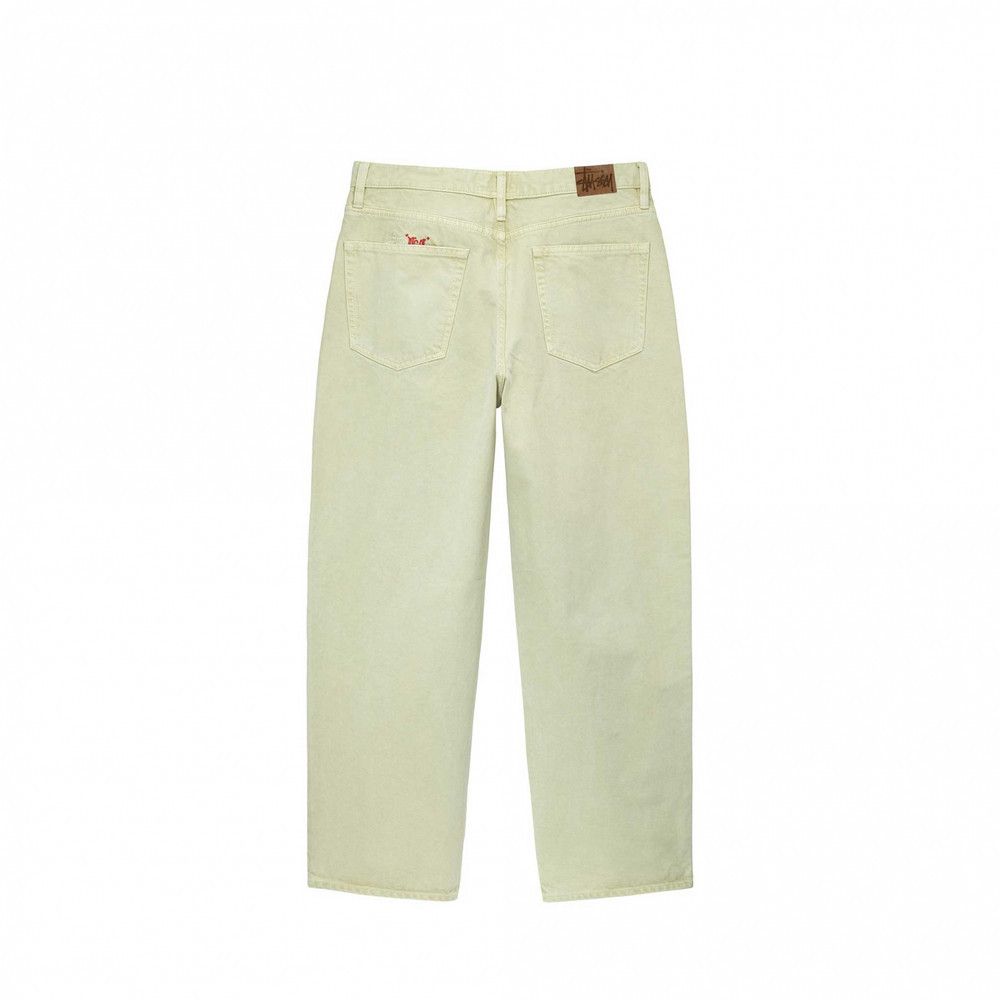 Stussy × Vintage Stussy Double Dye Big 'Ol Jeans In Cream Size 28 Size US 28 / EU 44 - 2 Thumbnail