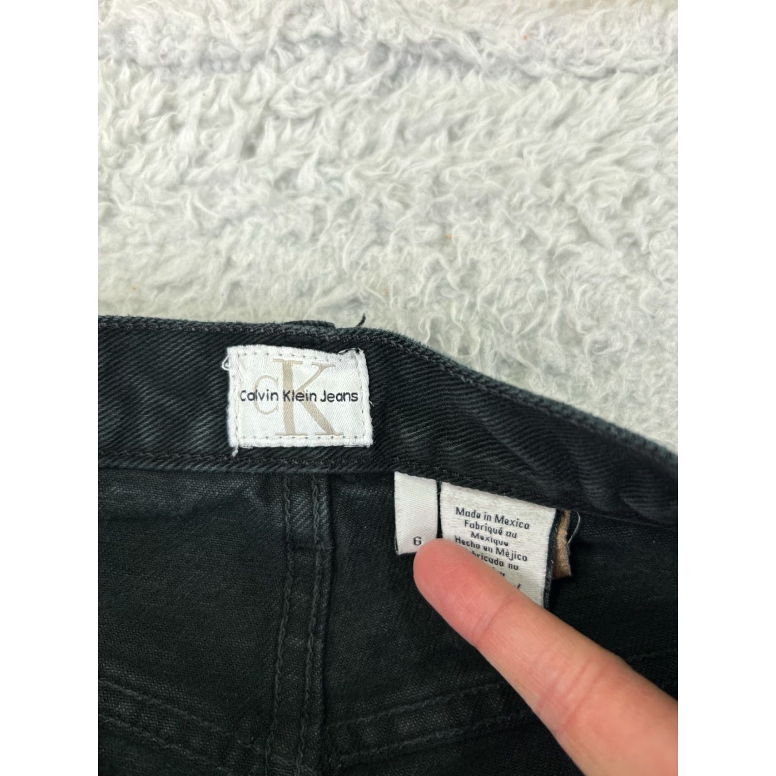 Talbots Calvin Klein Jeans Womens Regular Straight 6 Black Denim Cotton 26x31 Vintage Talbots Size 28" / US 6 / IT 42 - 6 Thumbnail