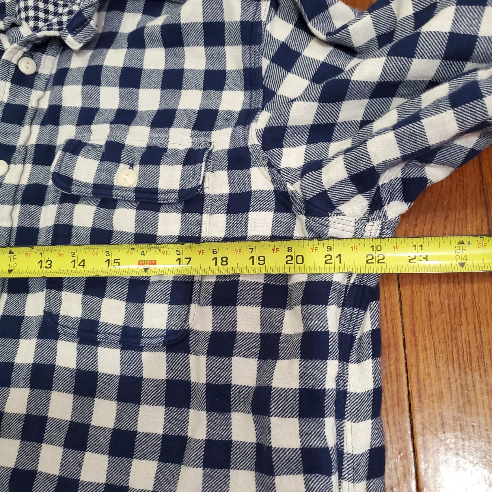 Polo Ralph Lauren Polo Ralph Lauren Shirt Mens Large Blue White Plaid Flannel Button Down Heavy Size US L / EU 52-54 / 3 - 7 Thumbnail