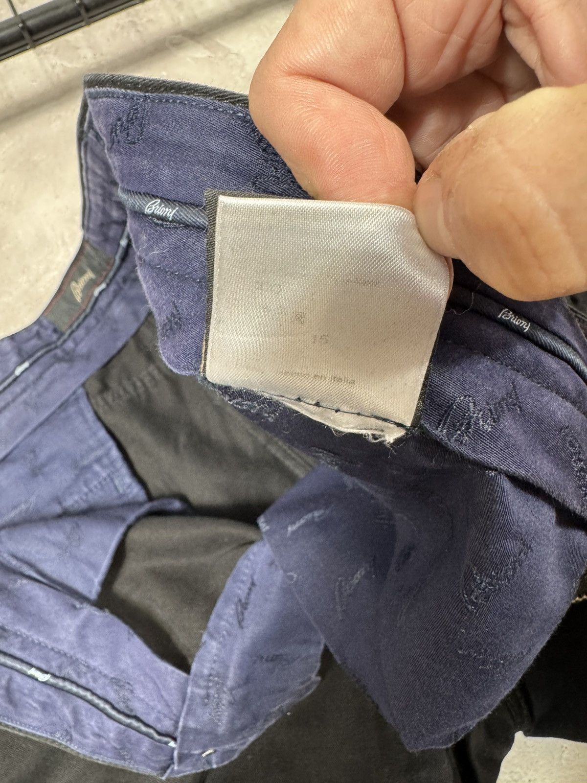 Brioni Vintage Brioni Men's Black Denim Pants Size US 41 - 10 Thumbnail