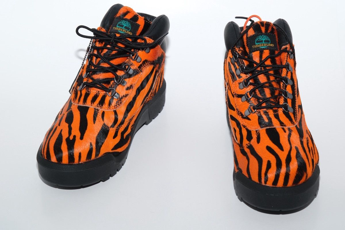 Supreme × Timberland Timberland Supreme Field Boot Tiger Mens 8.5 Orange Zebra Size US 8.5 / EU 41-42 - 7 Thumbnail