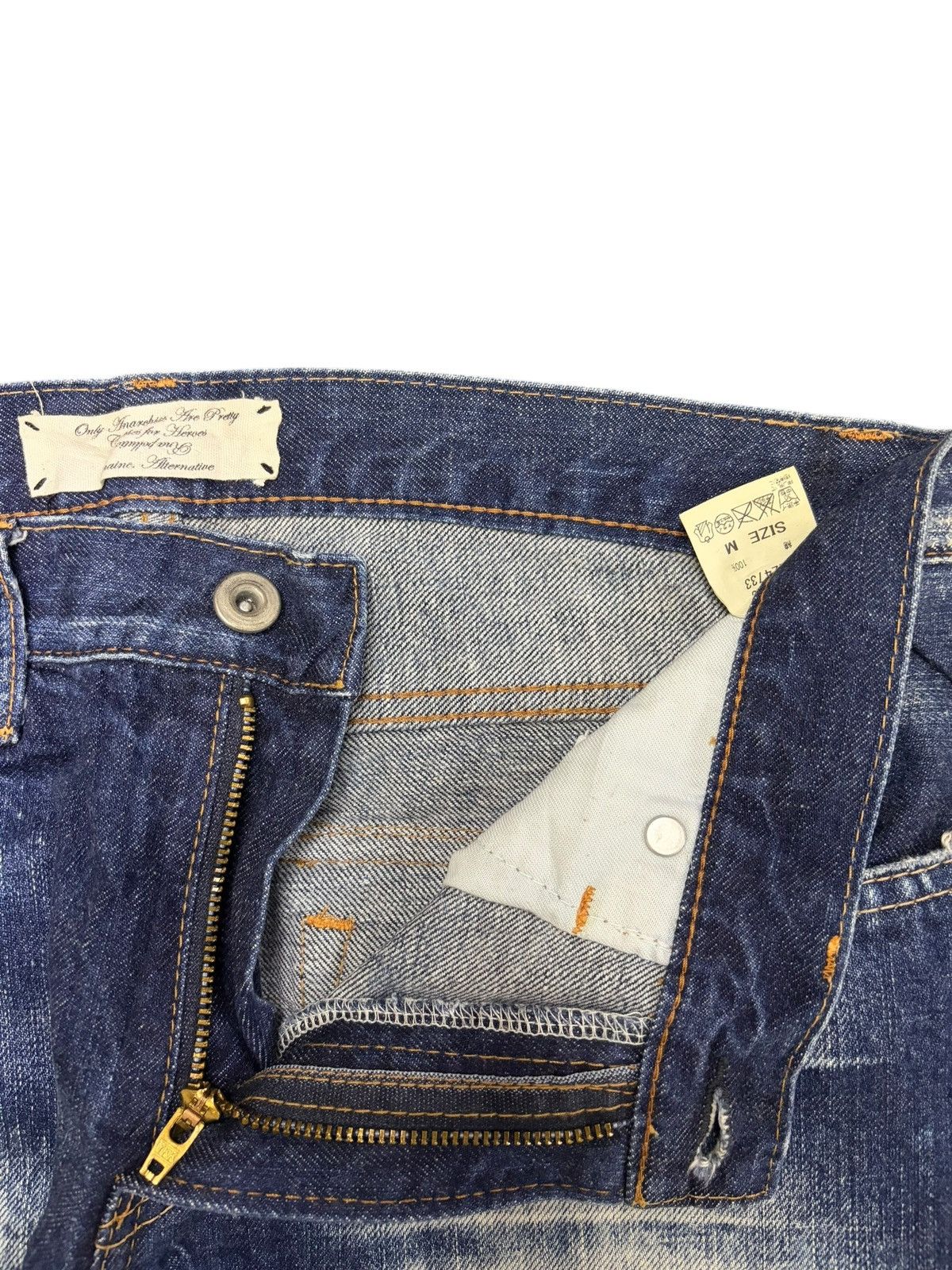 Ksubi Vintage Japanese Rna Bleached Patches Distressed Jeans Size 31" - 5 Thumbnail