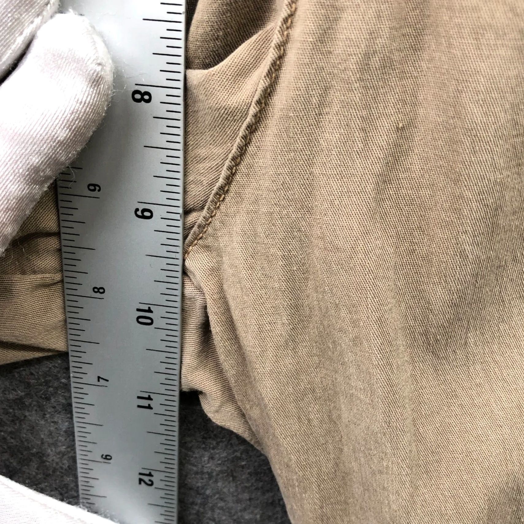 Zara Vintage Zara Slim Fit Pants Women’s Size 6 Beige Mid Rise Lyocell Cotton Blend Casual Skinny Trousers Size 28" / US 6 / IT 42 - 7 Thumbnail