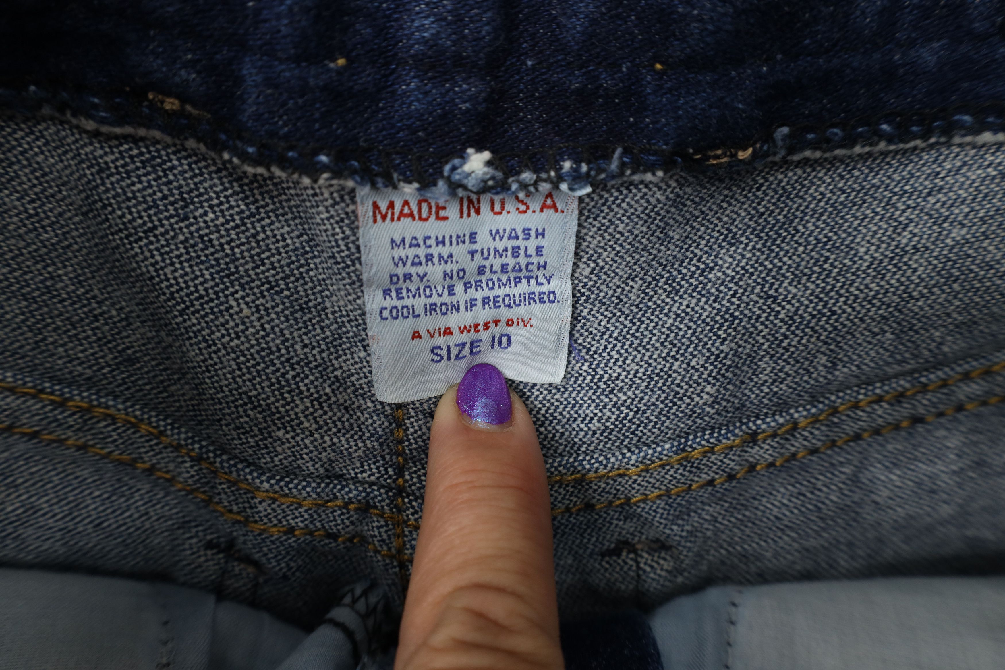 Vintage Vintage 70s Streetwear Straight Leg Denim Jeans Blue USA Size 32" / US 10 / IT 46 - 8 Thumbnail