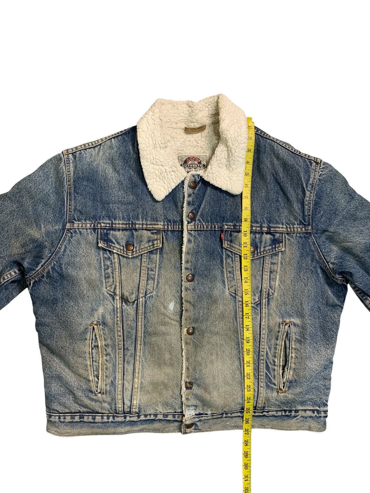Levi's Vintage Clothing Rare Design Vintage Levi's Sherpa-Lined Denim Trucker Jacket Size US XL / EU 56 / 4 - 11 Thumbnail