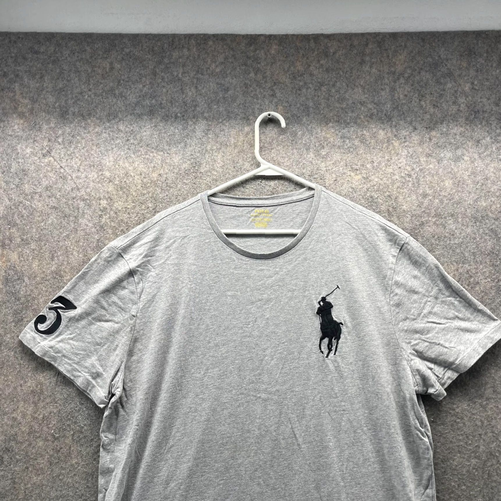 Polo Ralph Lauren VINTAGE Polo Ralph Lauren Shirt Men XL Gray Crewneck Big Pony #3 Size US L / EU 52-54 / 3 - 2 Thumbnail