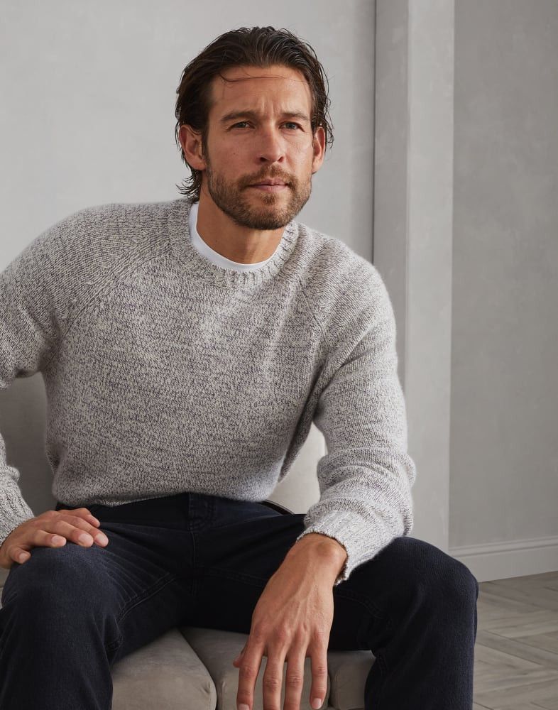Brunello Cucinelli o1w1db10825 Cashmere Sweater in Grey Size US L / EU 52-54 / 3 - 2 Thumbnail