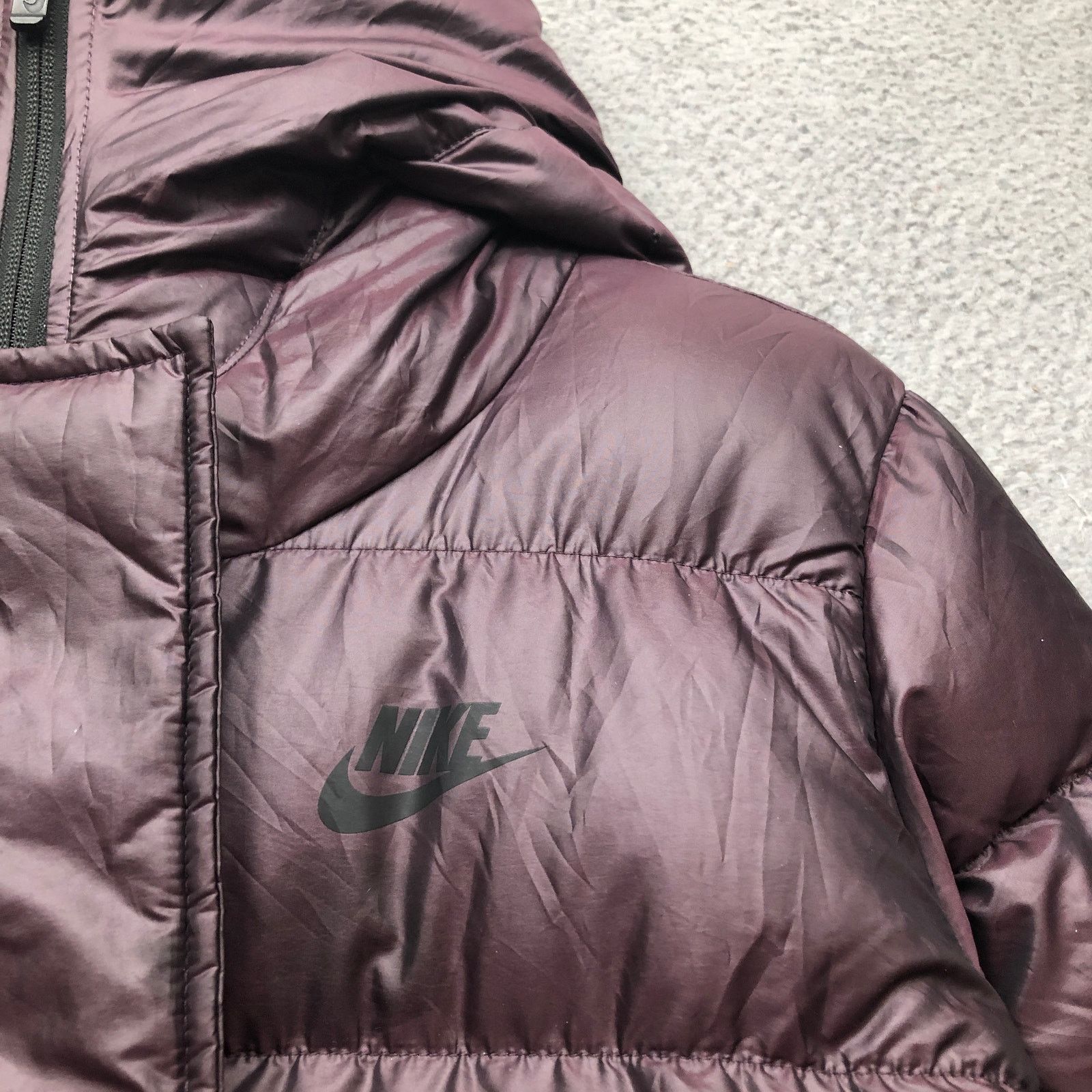 Nike Nike Sportswear Puffer Down Fill Jacket Womens L Hooded Zip Size L / US 10 / IT 46 - 7 Thumbnail