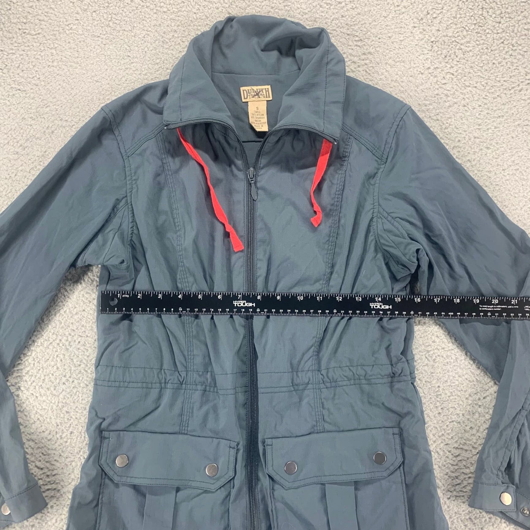 CO Duluth Trading Co Jacket Womens Small Blue Polyester Full Zip Outdoor Pockets Size S / US 4 / IT 40 - 6 Thumbnail