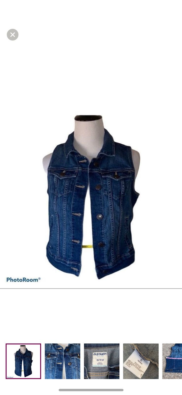 Old Navy Old navy XS denim vest Size XS / US 0-2 / IT 36-38 - 1 Thumbnail