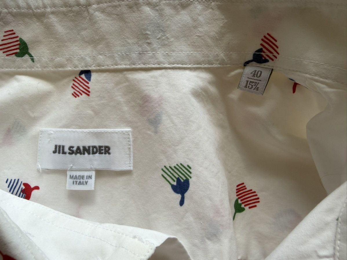 Jil Sander Jil Sander Abstract Floral Short Sleeve Shirt Size US M / EU 48-50 / 2 - 4 Thumbnail