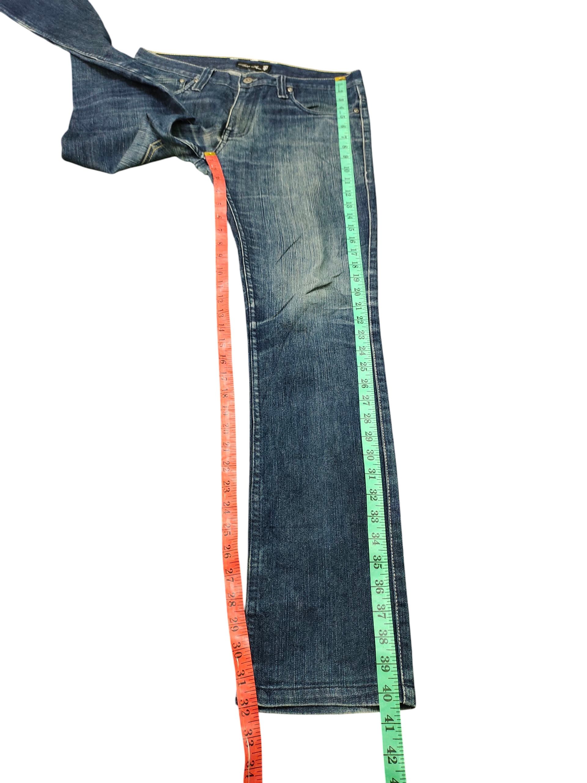 Comme des Garcons × Undercover Vintage Bike Star Japan Zipper Pocket Distress Denim Jeans Size US 33 - 16 Thumbnail