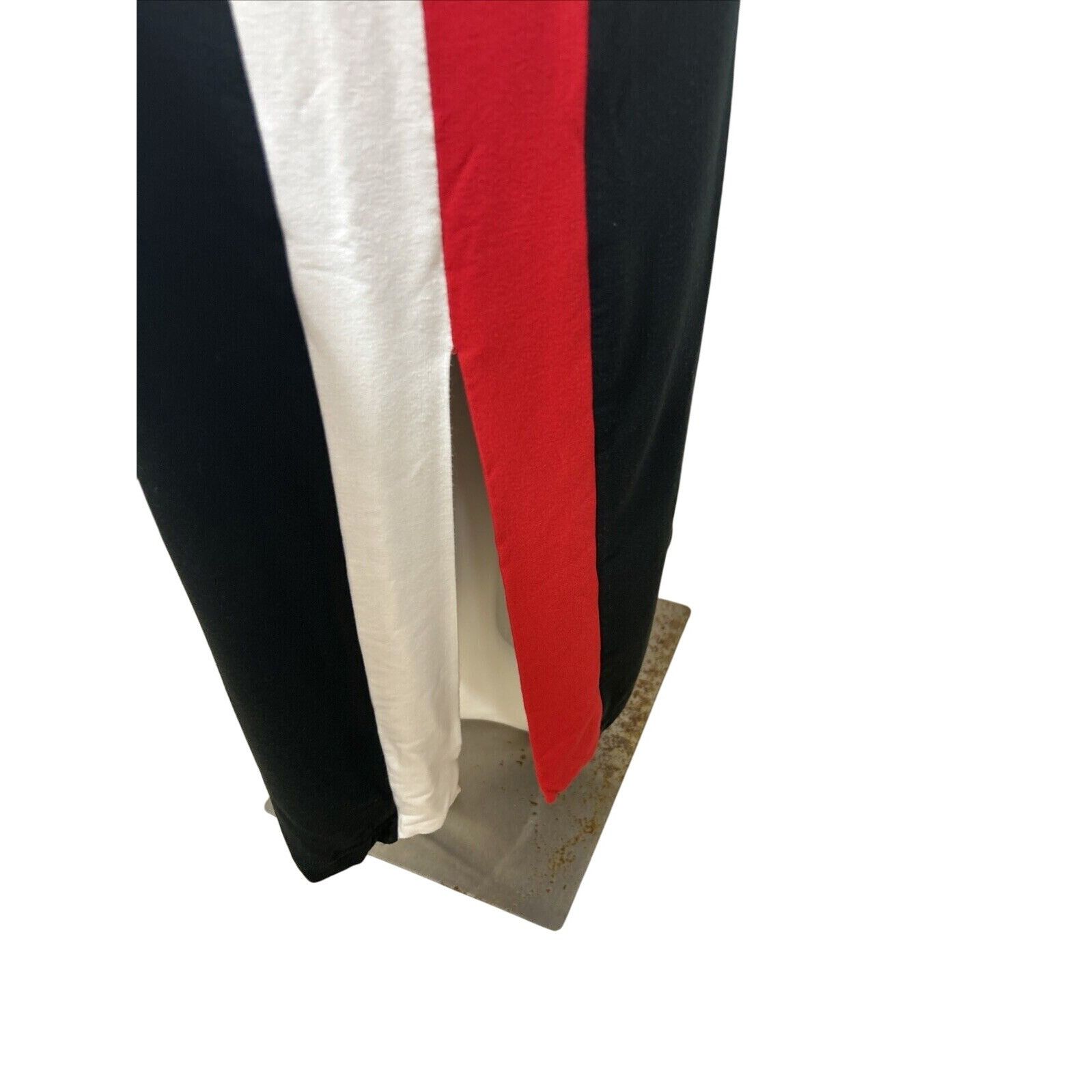 Other Attitudes by Renee Beach Dress XL Black Red White Colorblock Size XL / US 12-14 / IT 48-50 - 5 Thumbnail