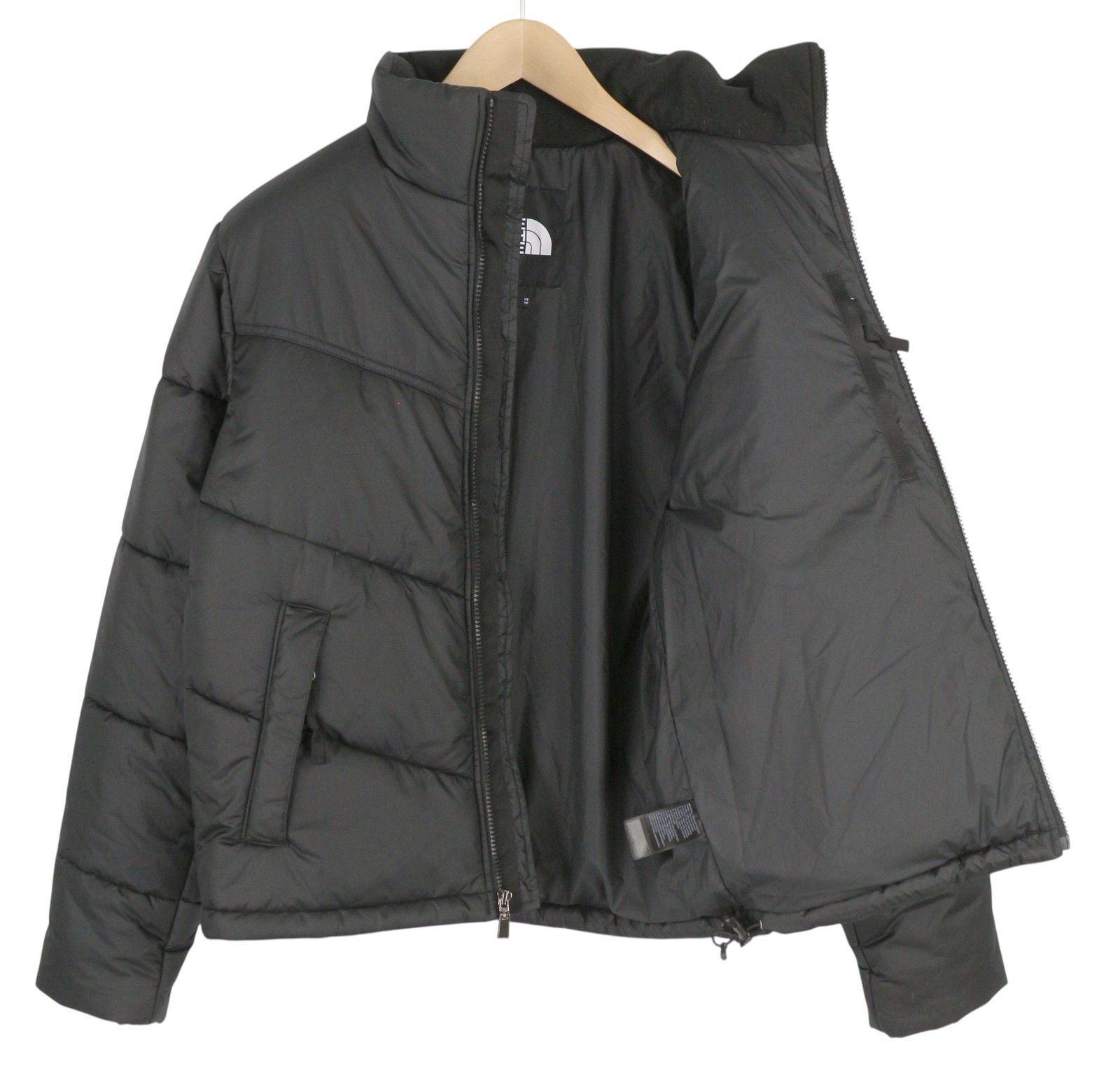 The North Face XS Black Full Zip High Neck Insulated Logo Puffer 83719 Size US XS / EU 42 / 0 - 4 Thumbnail