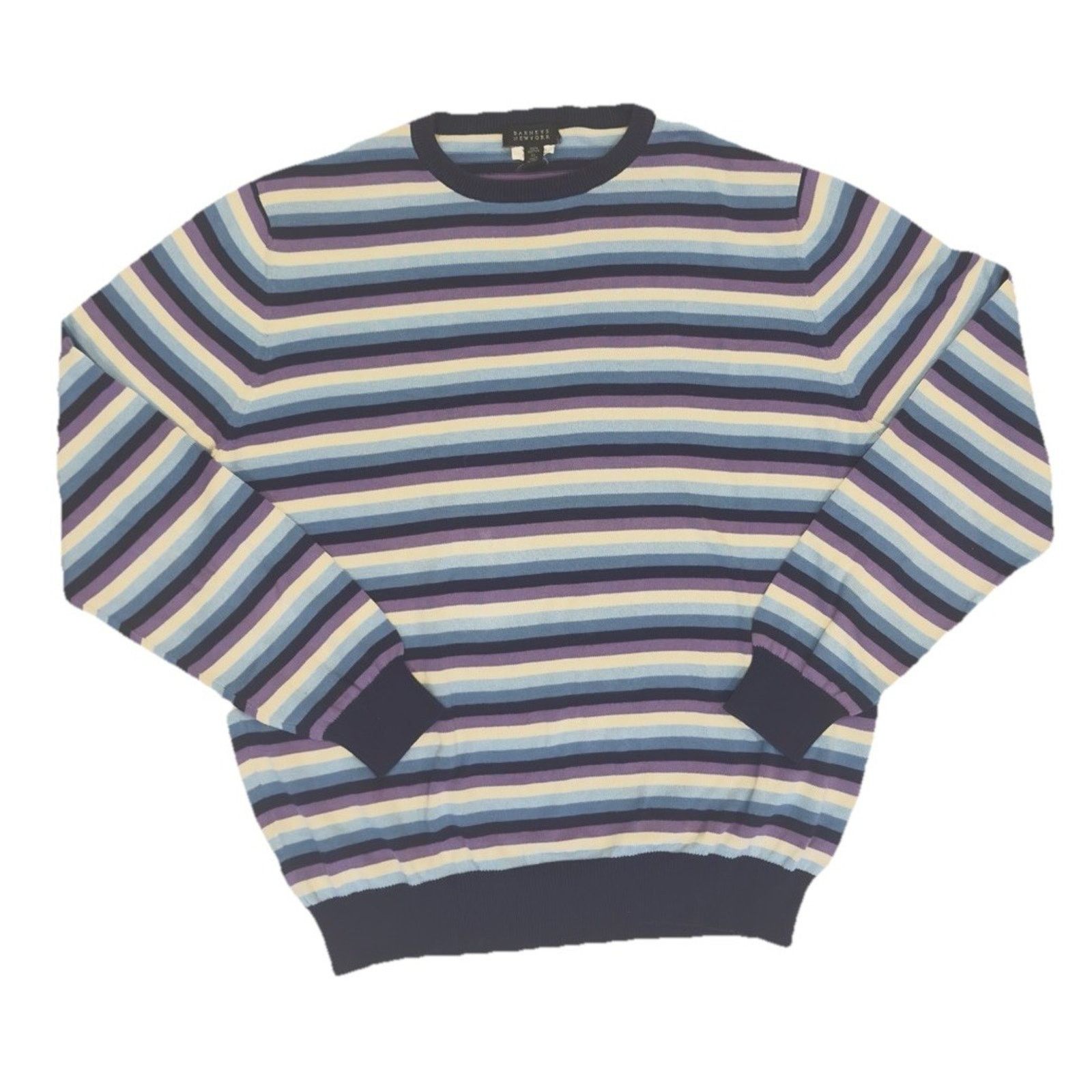 Barneys New York Barney’s New York Men’s Striped Cotton Sweater Size XL Size US XL / EU 56 / 4 - 1 Thumbnail