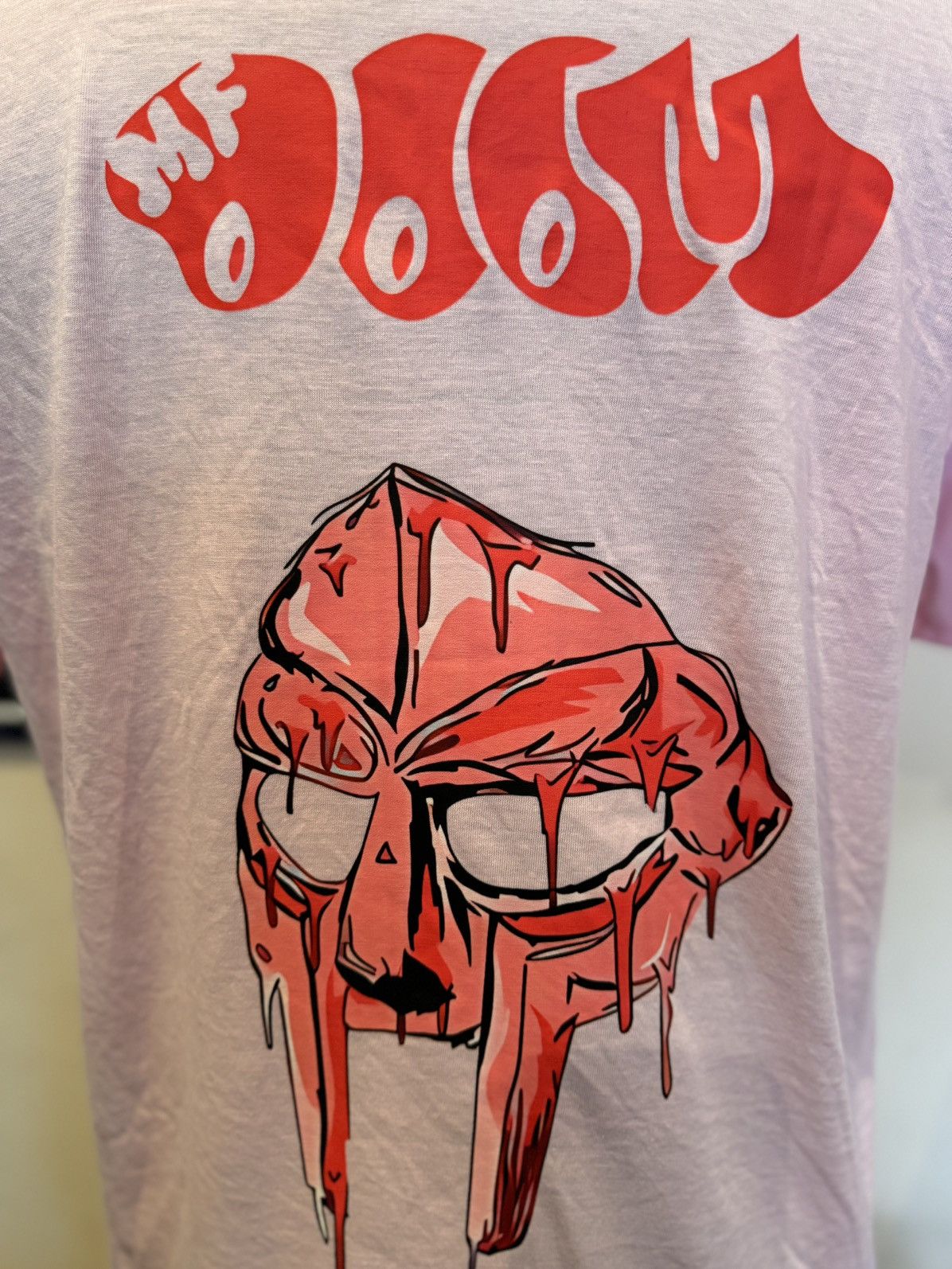 MF Doom MF DOOM Cotton Blend Chest & Back Logo Print Tee Size US L / EU 52-54 / 3 - 2 Thumbnail
