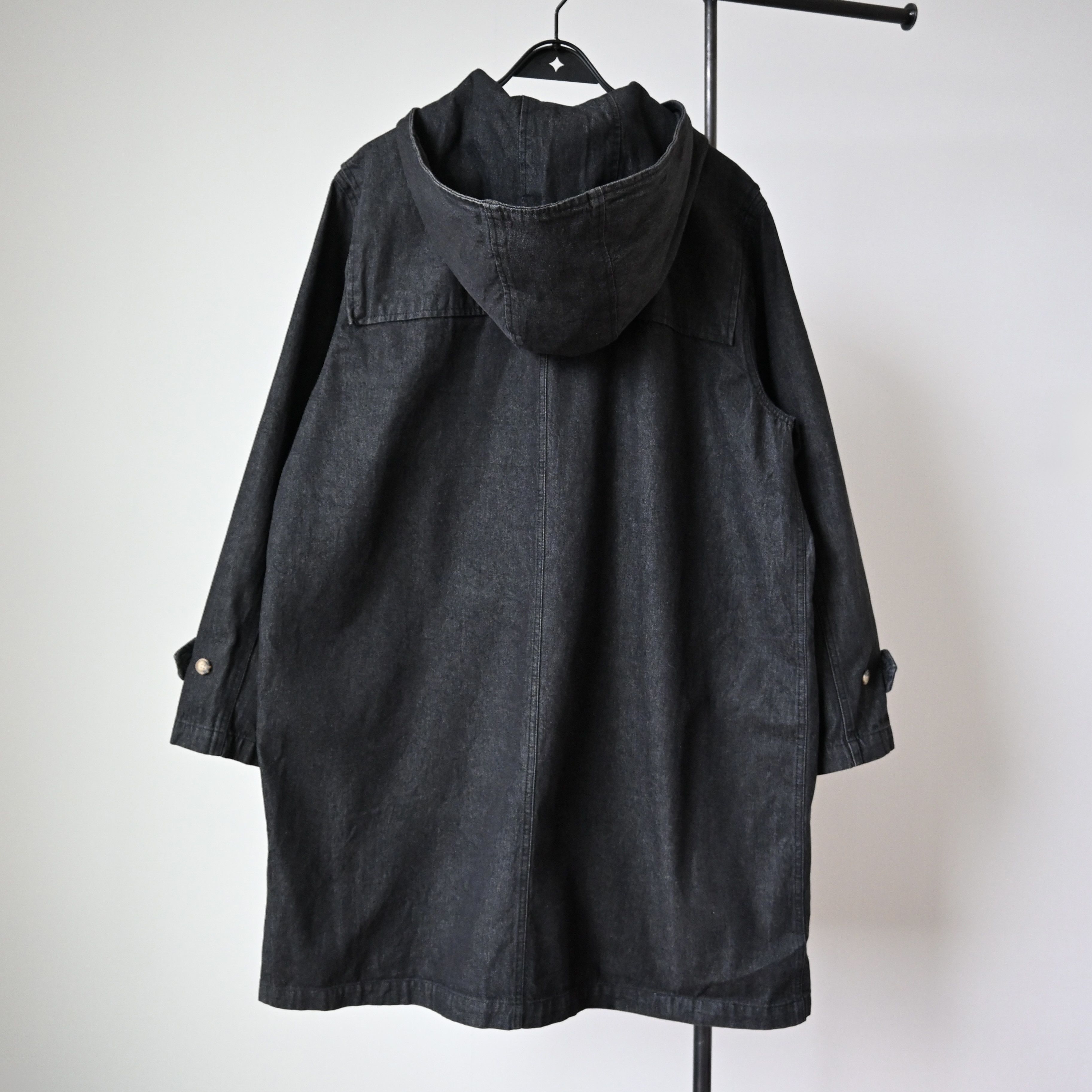 Denim & Co. 1990s Denim & Co black denim duffle coat, size 1X Size US L / EU 52-54 / 3 - 2 Thumbnail
