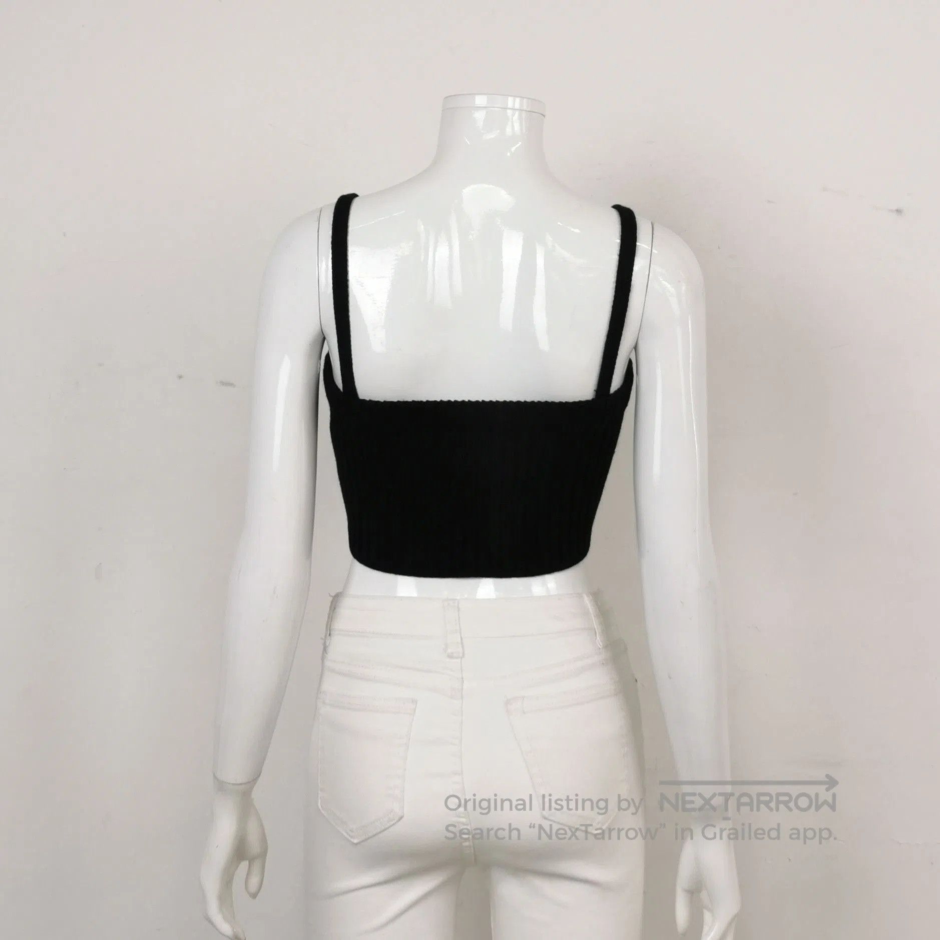 Prada Prada Logo Knit Crop Tank Top . Size XXS / US 00 / IT 34 - 1 Thumbnail