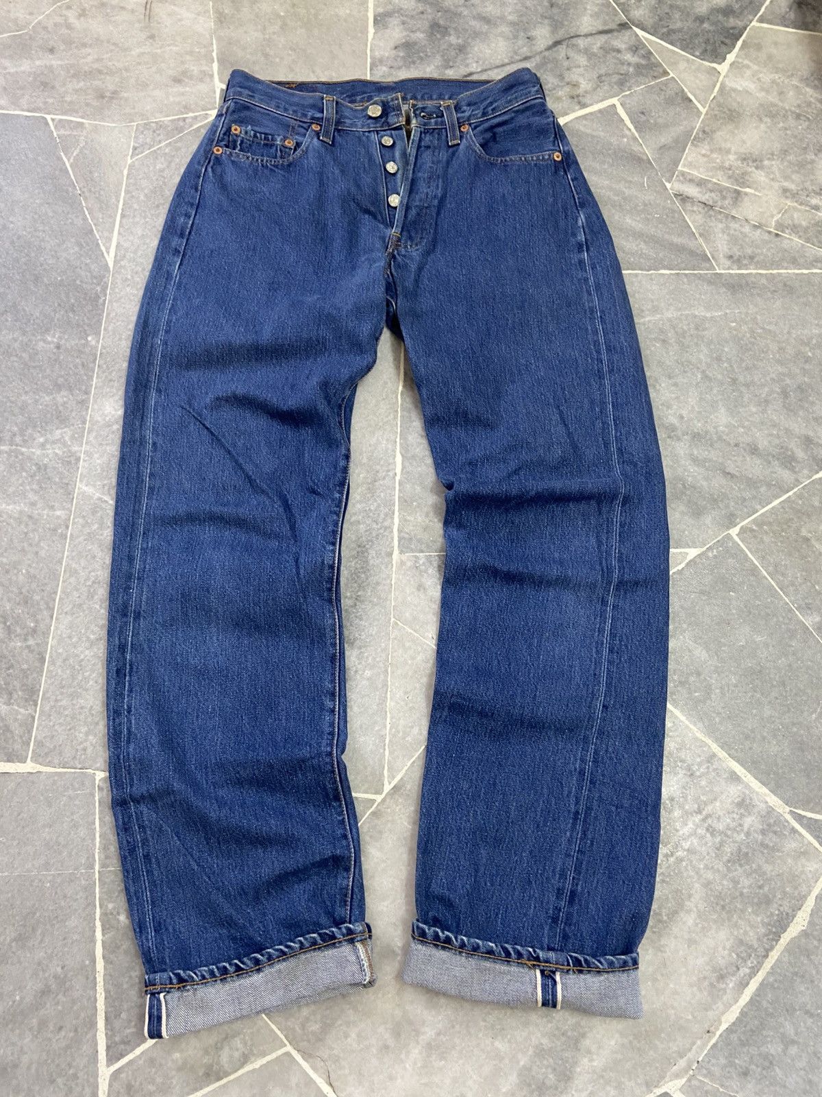 Levi's True Vintage 70s Levis 501 Big E Selvedge Jeans Size US 28 / EU 44 - 1 Thumbnail