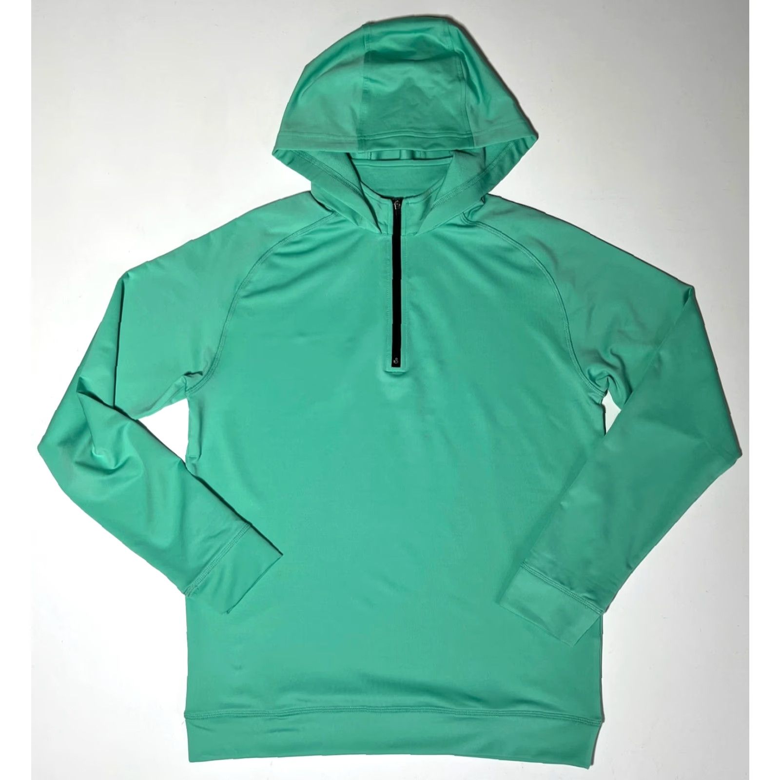 Vintage Swannies Men’s Vandyke Golf Hoodie M Green 1/4 Zip Hooded Lightweight Stretch Polo Shirt Sports City Mens Size US M / EU 48-50 / 2 - 3 Thumbnail
