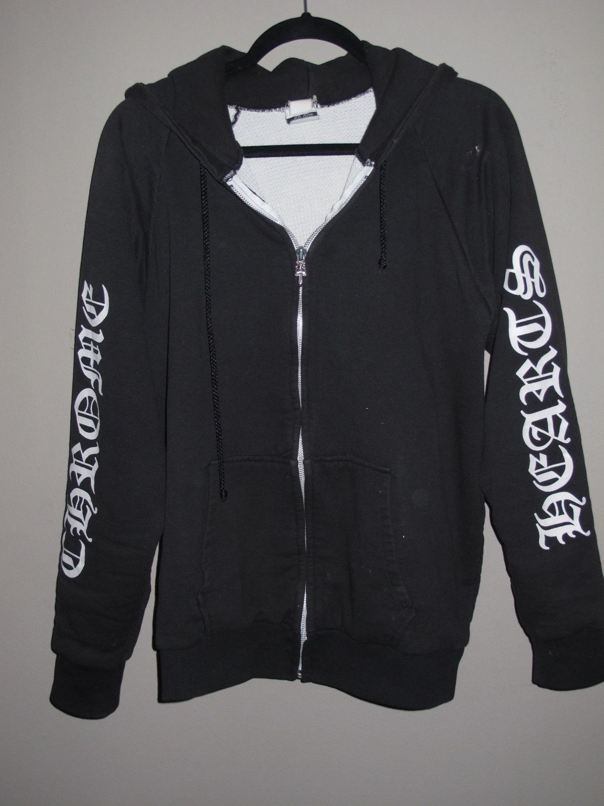 Chrome Hearts + Chrome Hearts 90s Vintage Thermal Zip Up Hoodie +