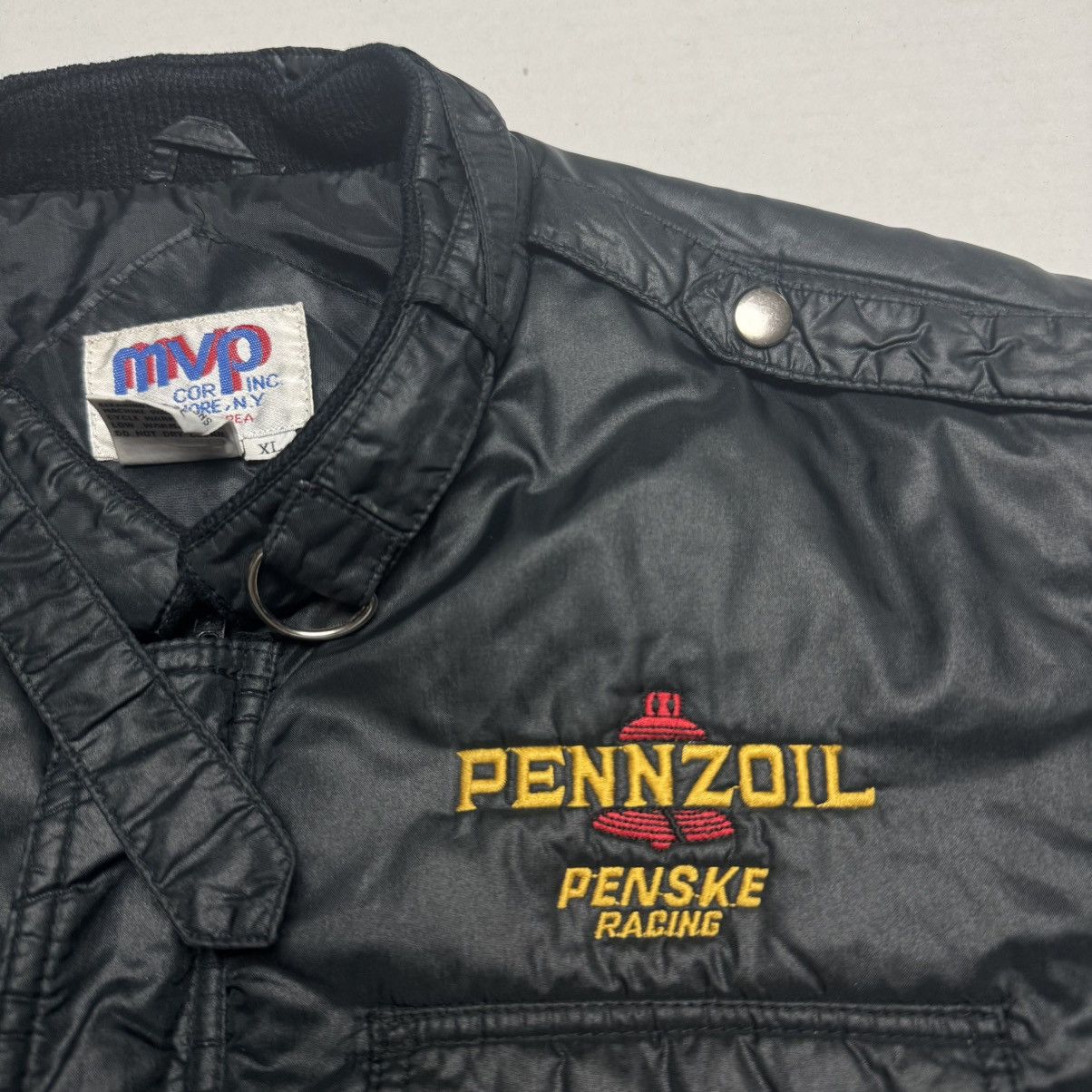 Mvp Vintage 80s Pennzoil Penske Racing Jacket MVP Sport Damaged Size US XL / EU 56 / 4 - 2 Thumbnail
