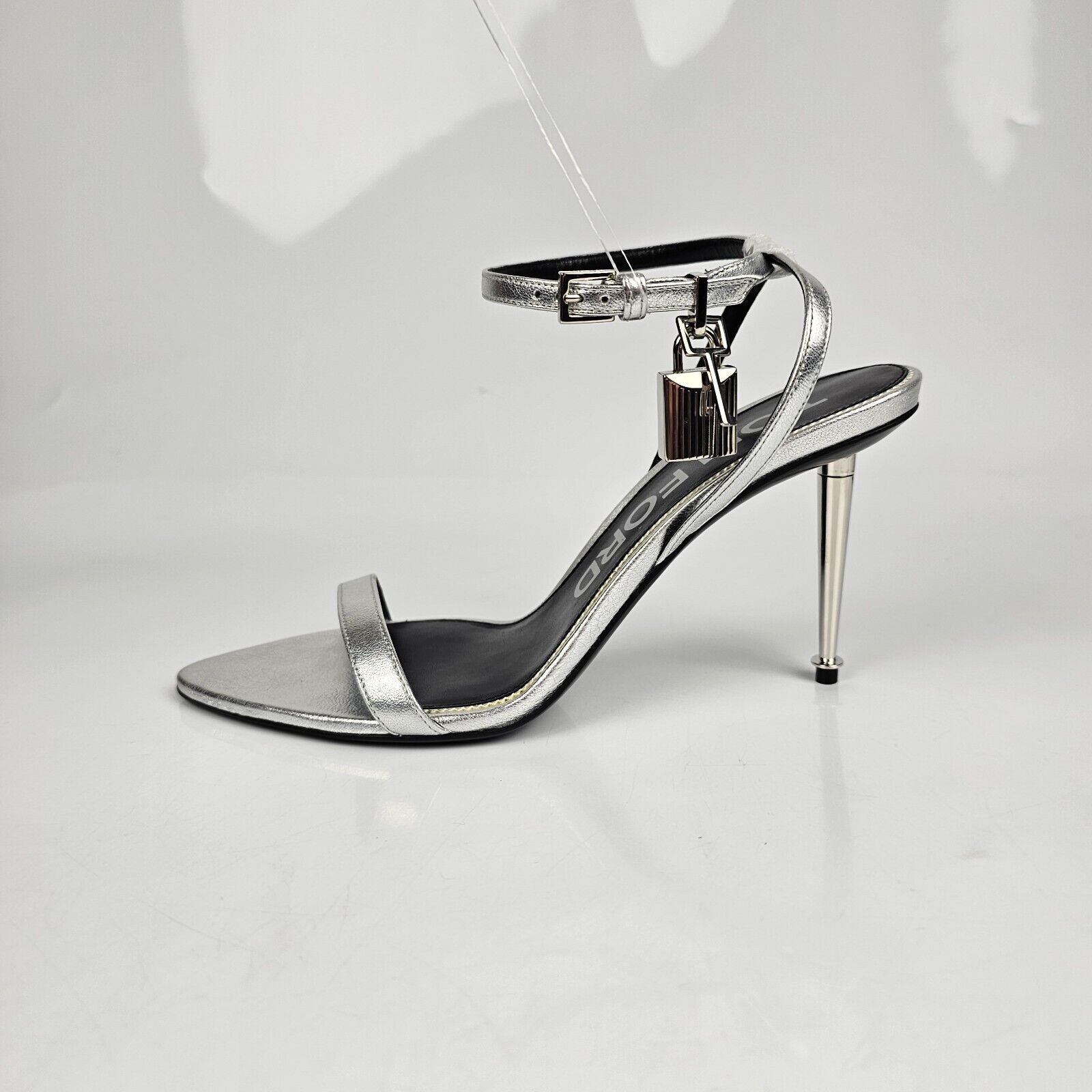 Tom Ford Tom Ford Padlock 85mm Silver Sandals New Size US 6 / IT 36 - 3 Thumbnail