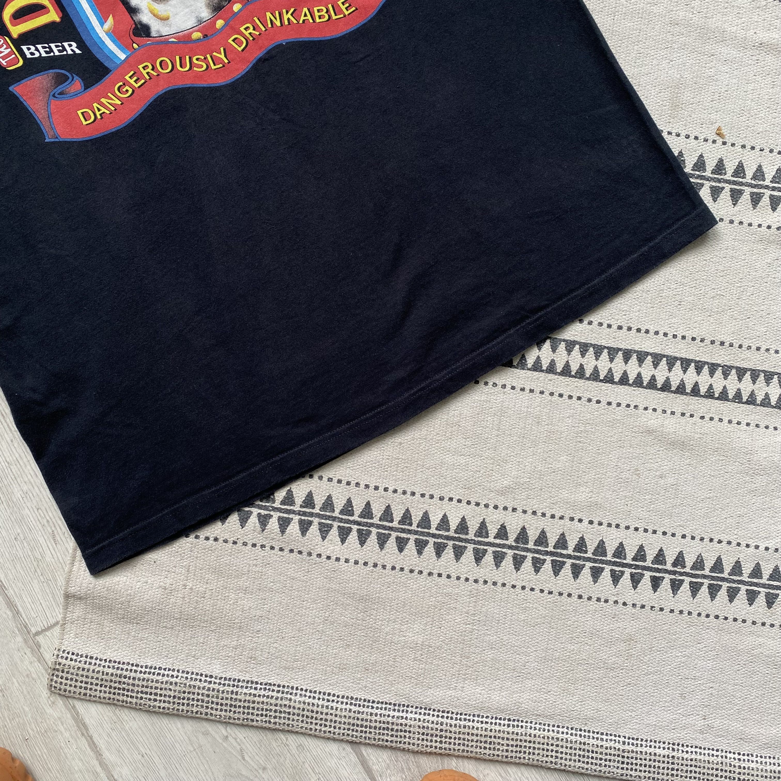 Budweiser 🍻 Vintage 90s Dogs Bollocks Beer tee Corona Stella Artois Size US XL / EU 56 / 4 - 3 Thumbnail