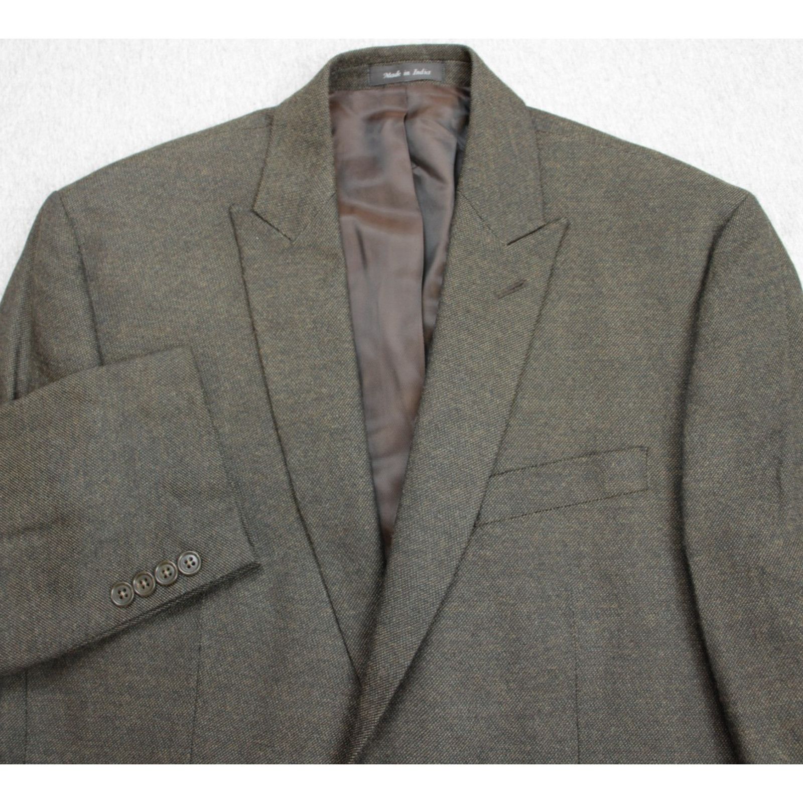 Calvin Klein Calvin Klien Blazer Mens 40R Eyesbird 100% Wool 2 Buttons Size 40R - 1 Thumbnail