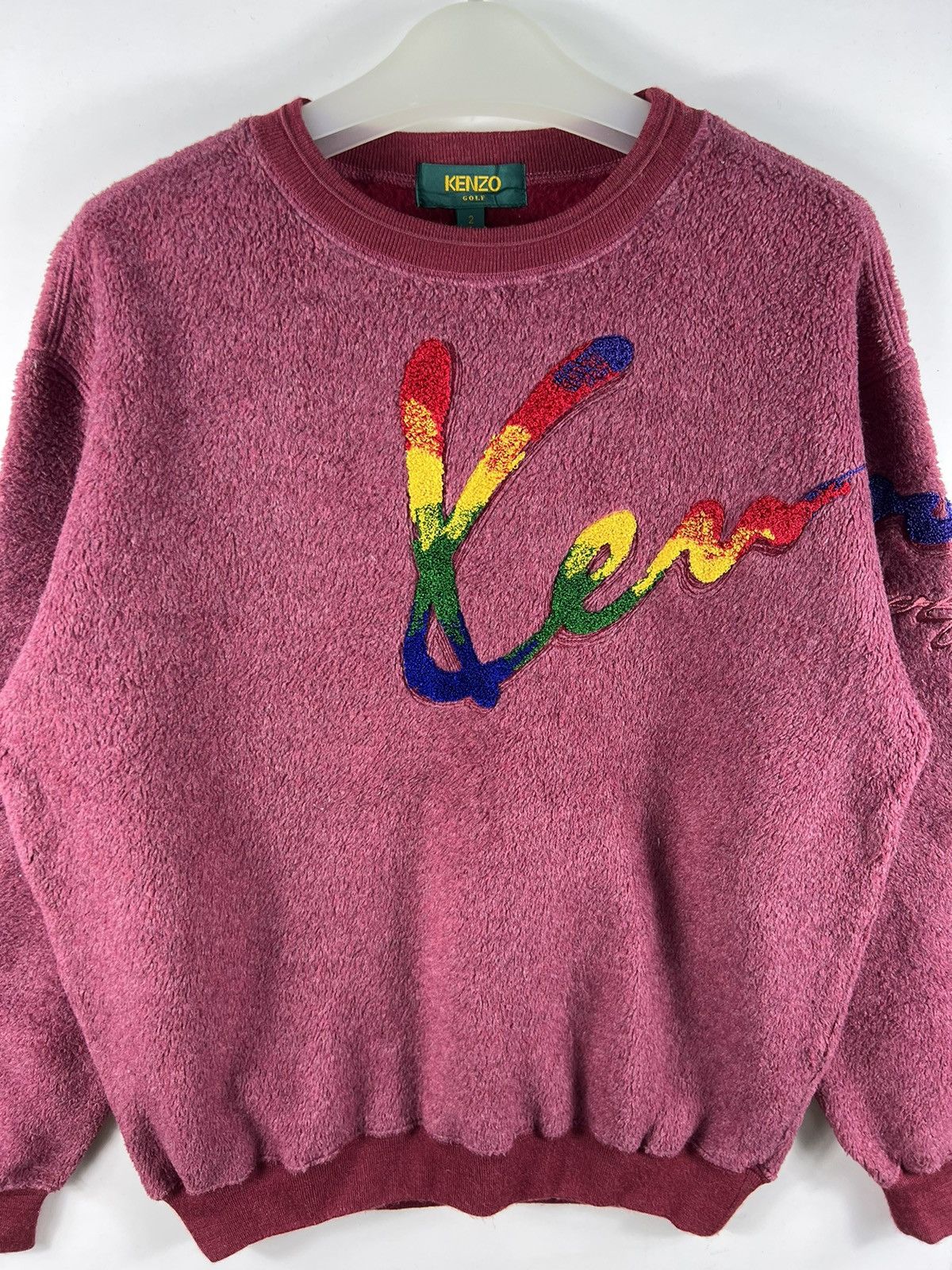 Designer × Kenzo × Vintage 🔥 Vintage KENZO GOLF spellout logo Sweatshirt Size US S / EU 44-46 / 1 - 4 Thumbnail