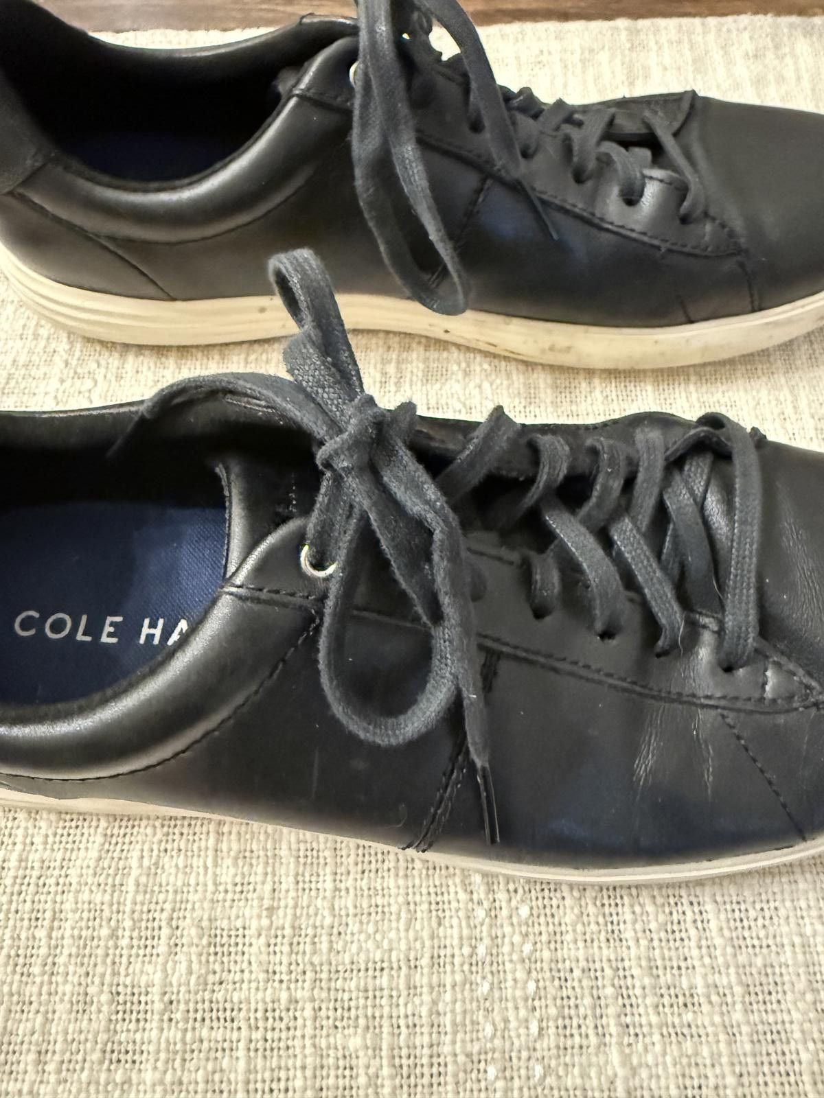 Cole Haan Cole Haan Men's Black Leather Sneakers Size 9.5 M Size US 9.5 / EU 42-43 - 5 Thumbnail