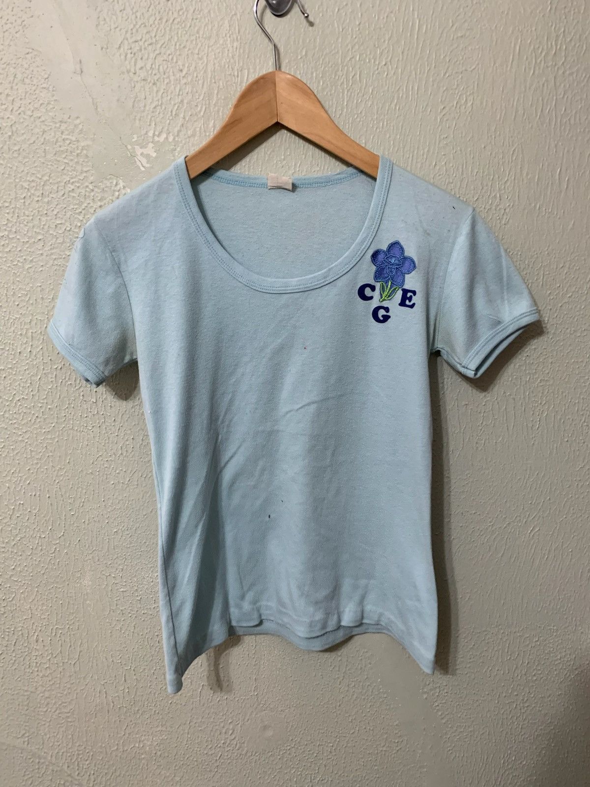 Vintage Vintage 1980s Floral Art T-Shirt Size US XS / EU 42 / 0 - 1 Thumbnail