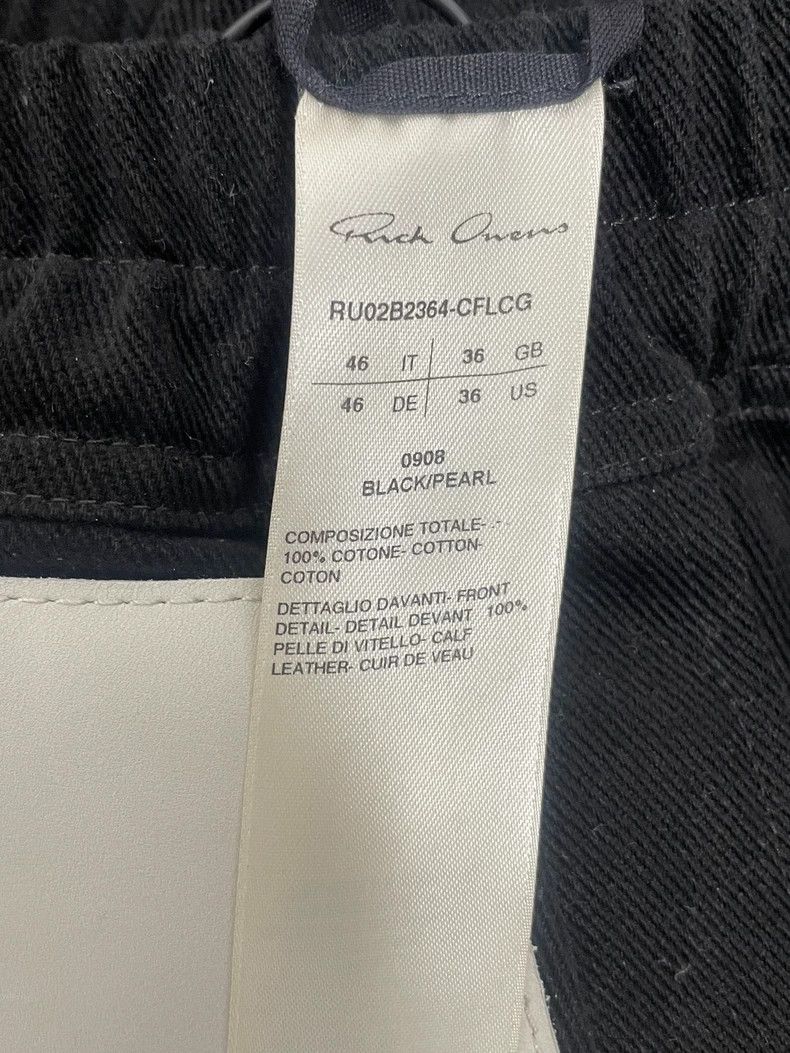 Rick Owens rick owens Fw22 mainline patchwork leather cannon pants Size US 36 / EU 52 - 2 Thumbnail