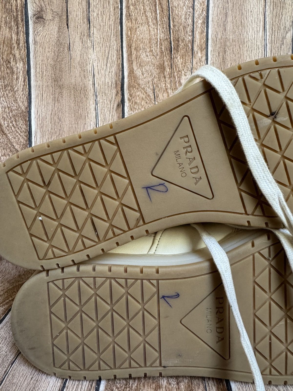 Prada Nappa leather logo sneakers Size US 7.5 / EU 40-41 - 19 Thumbnail