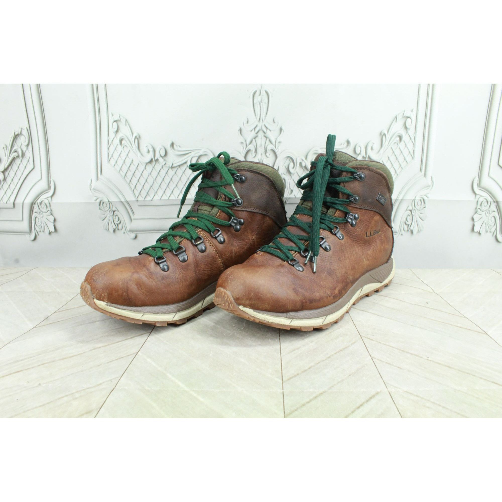 Leather LL Bean Alpine Mens Water Resistant Hiking Sneaker Shoes Size US 10 / EU 43 - 2 Thumbnail